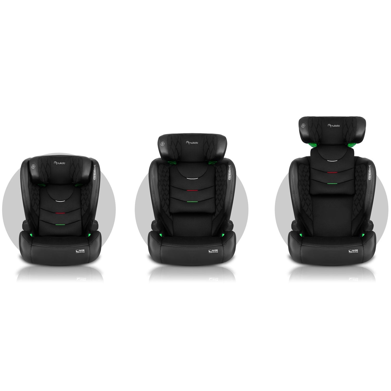 Nukido Louis juoda 15-36 kg ISOFIX automobilio sėdynė