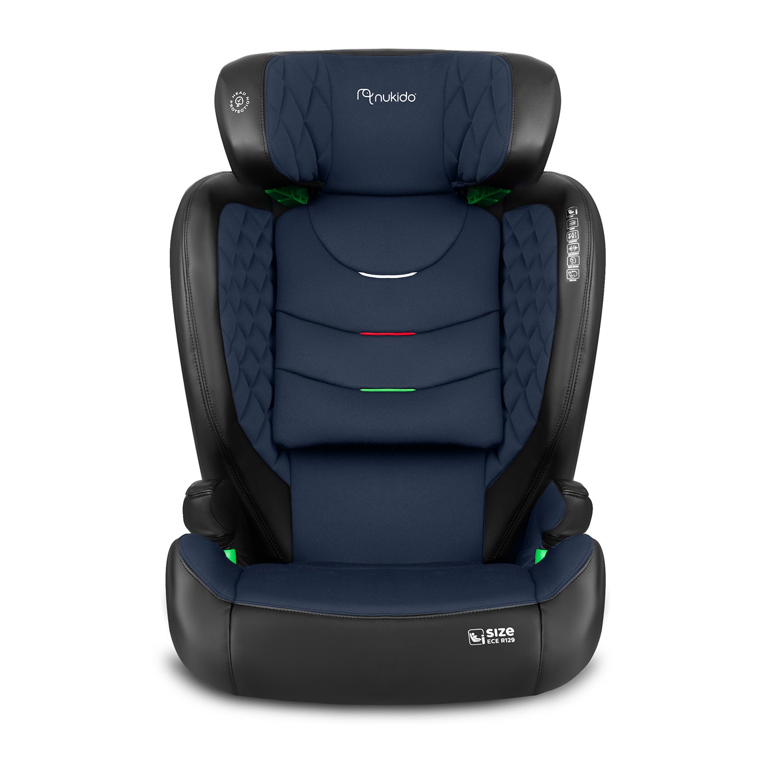 Nukido Louis juoda granatinė 15-36 kg ISOFIX automobilių kėdė