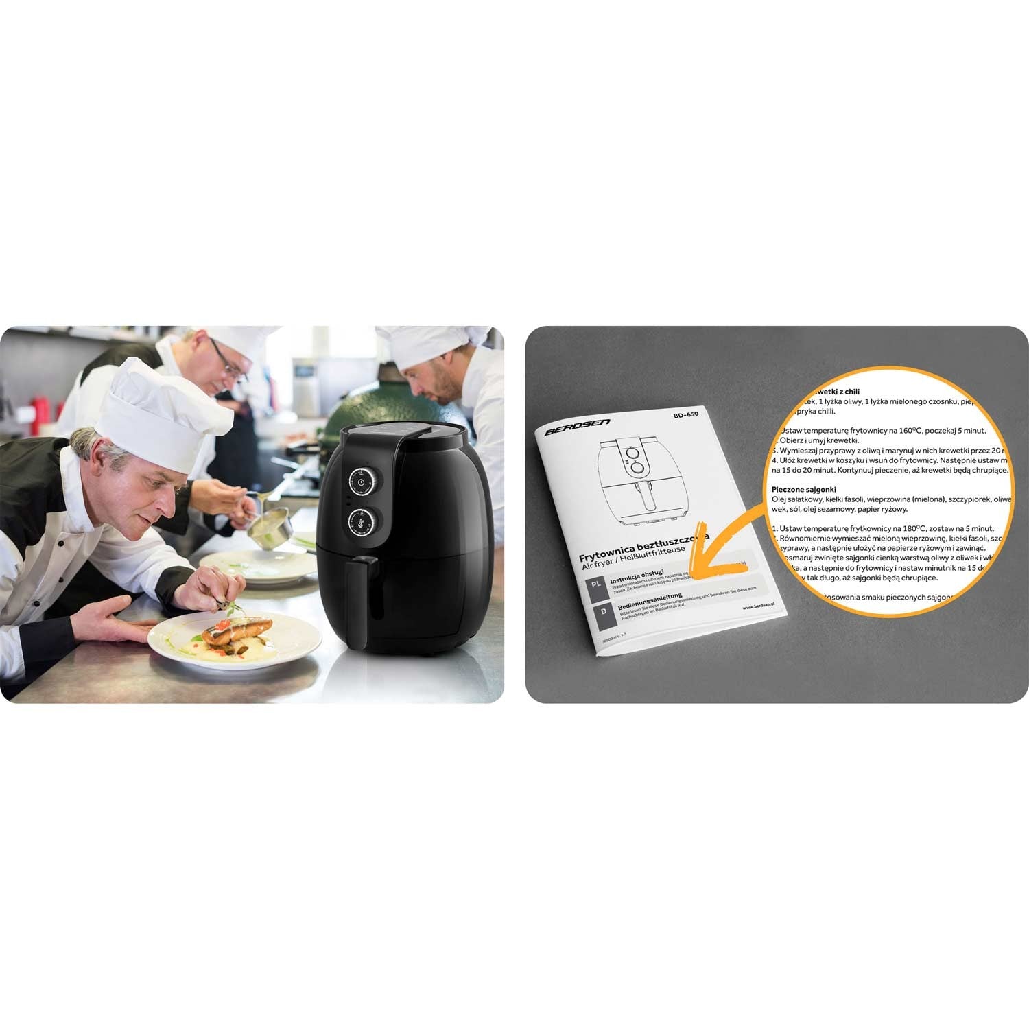 Air fryer BD-650 be riebalų