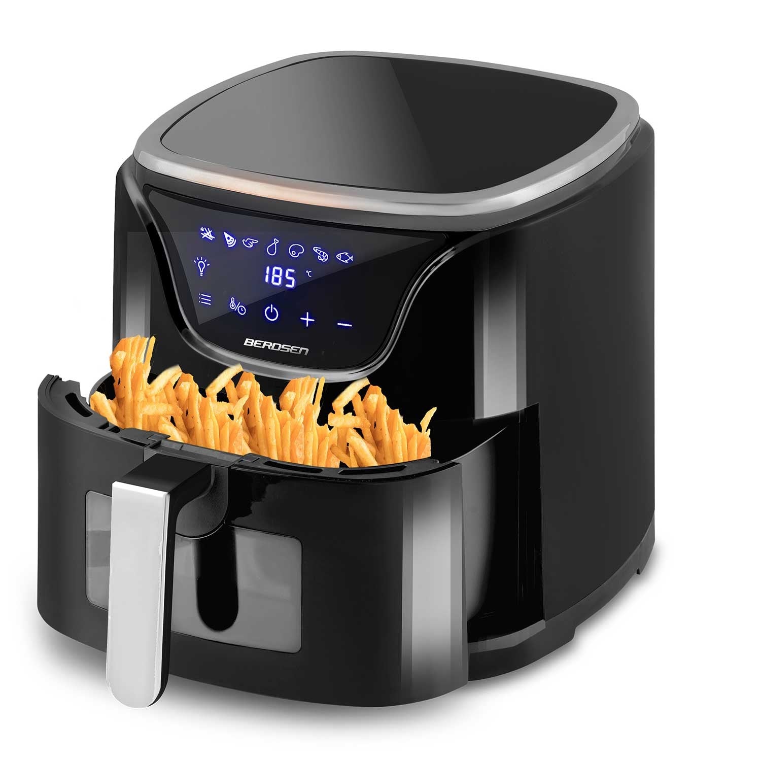 Air fryer BD-652 be riebalų, juodas sidabras