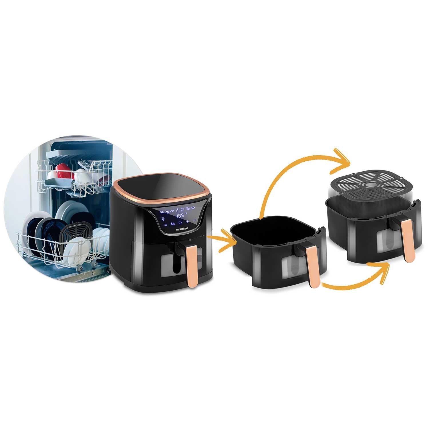 Air fryer BD-652 be riebalų