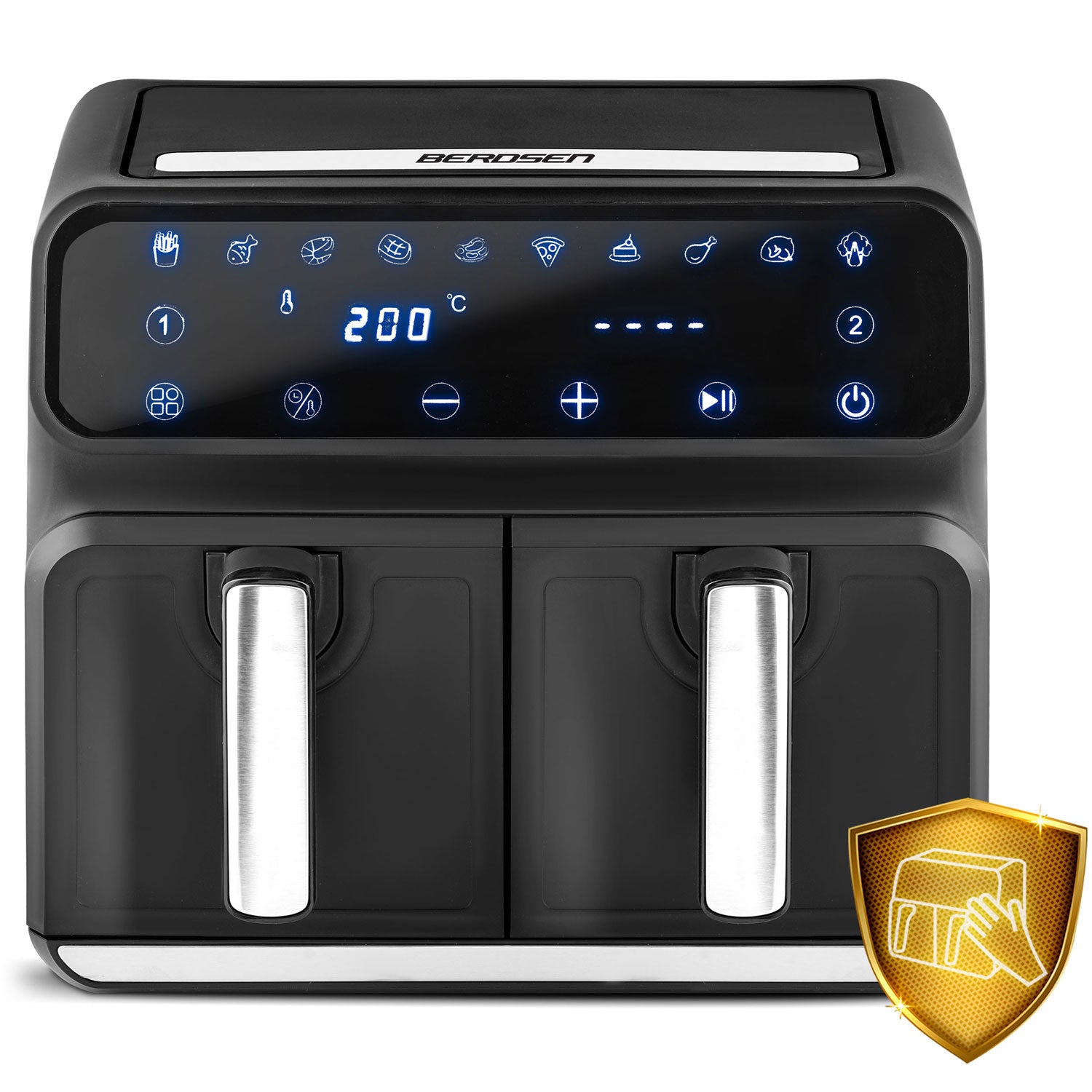 Air fryer BD-653 be riebalų, juodas sidabras