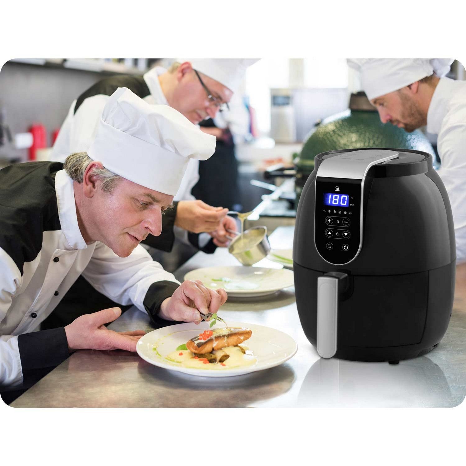 Riebalų be riebalų skrudintuvas su Air fryer BD-651 ekranu