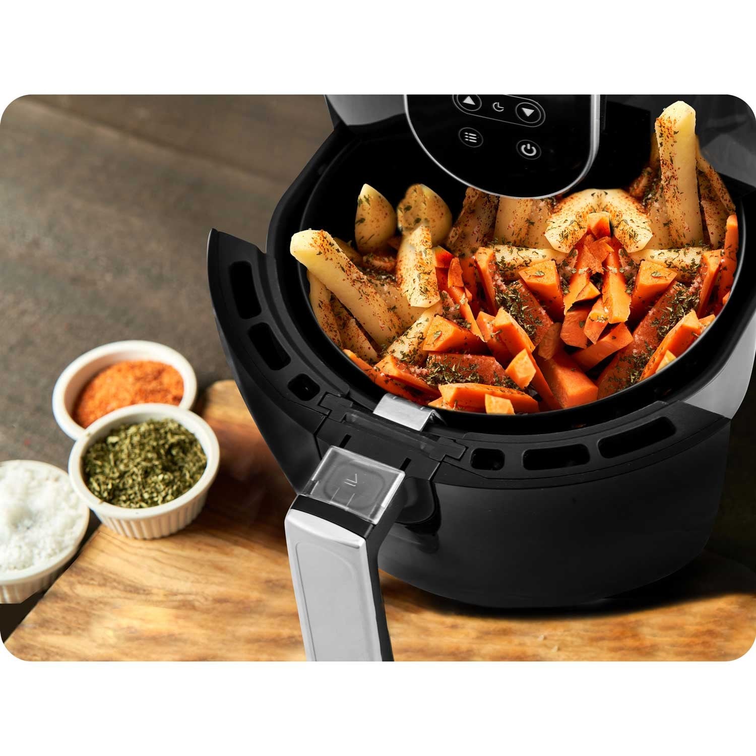 Riebalų be riebalų skrudintuvas su Air fryer BD-651 ekranu