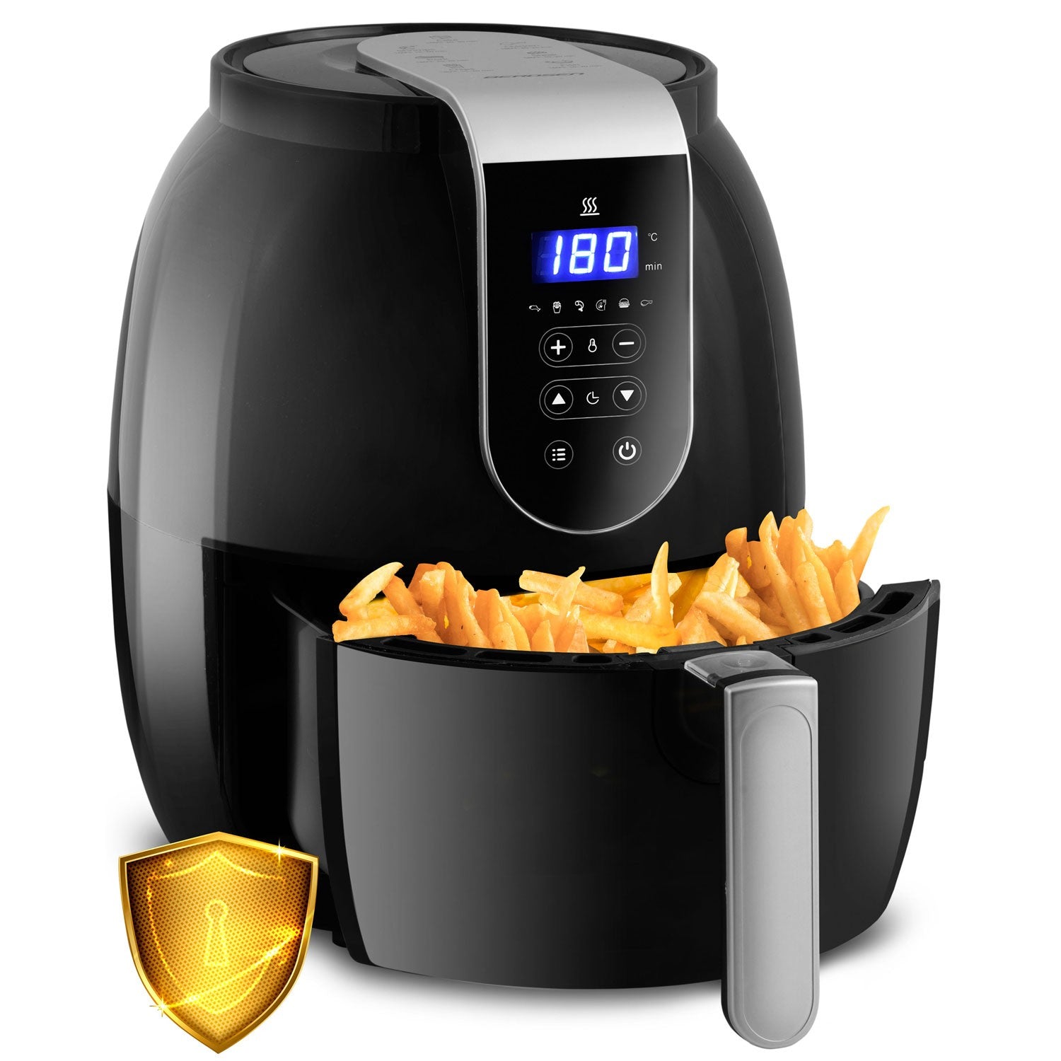 Riebalų be riebalų skrudintuvas su Air fryer BD-651 ekranu