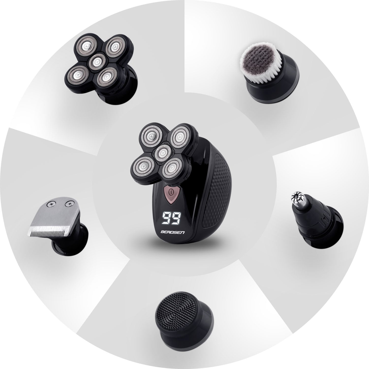 Berdsen BD-265 juoda elektrinė kirpykla