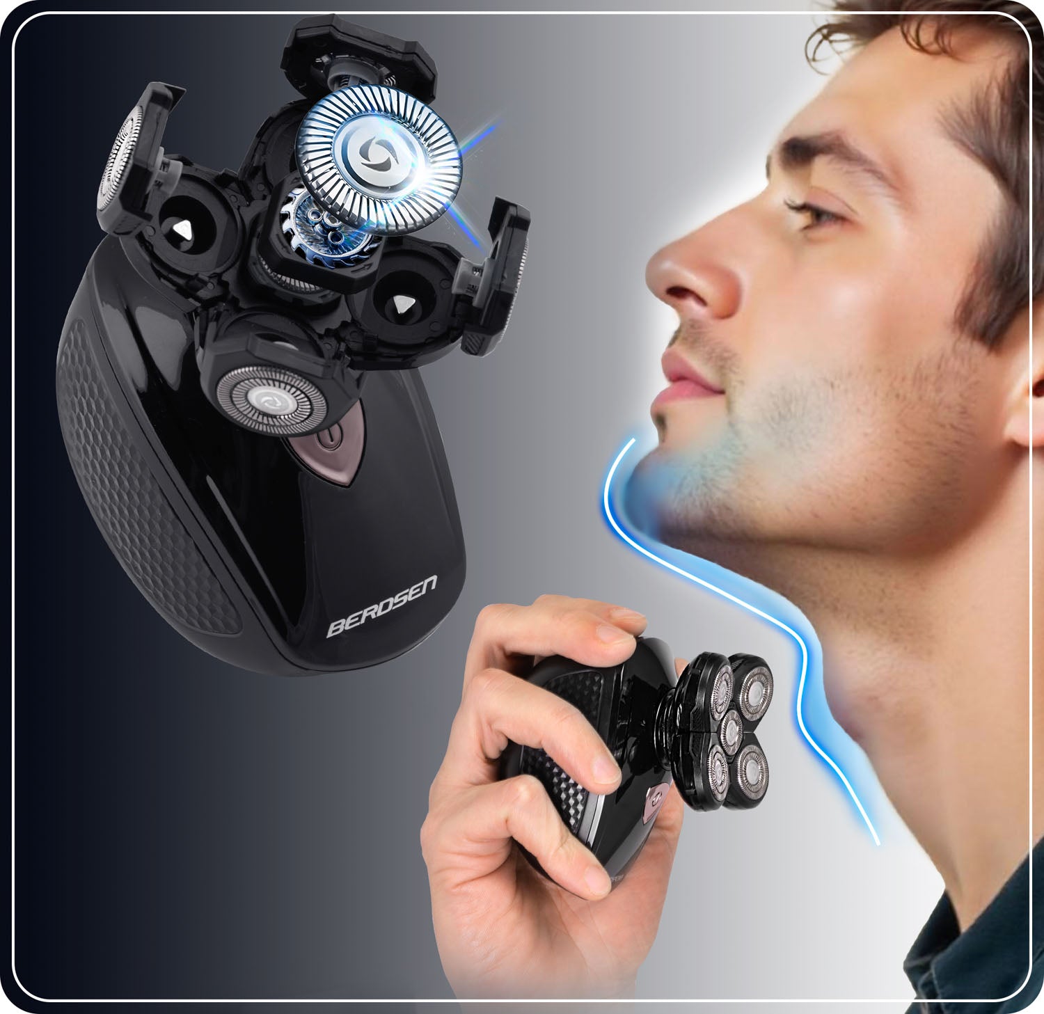 Berdsen BD-265 juoda elektrinė kirpykla