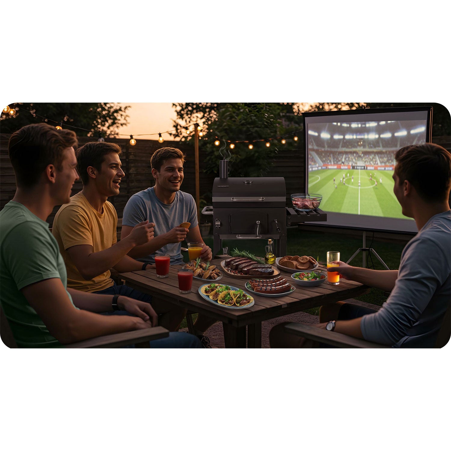 anglies grillio su Berdsen BD-891 juoda danga