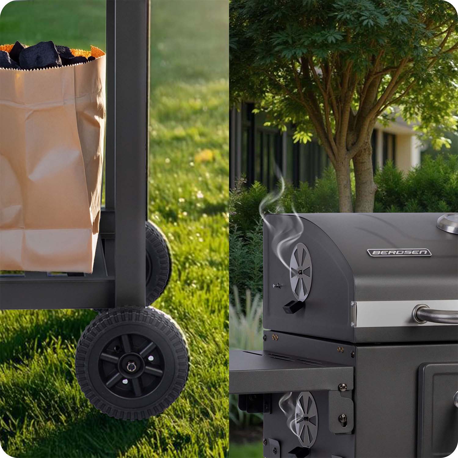 anglies grillio su Berdsen BD-892 juoda danga