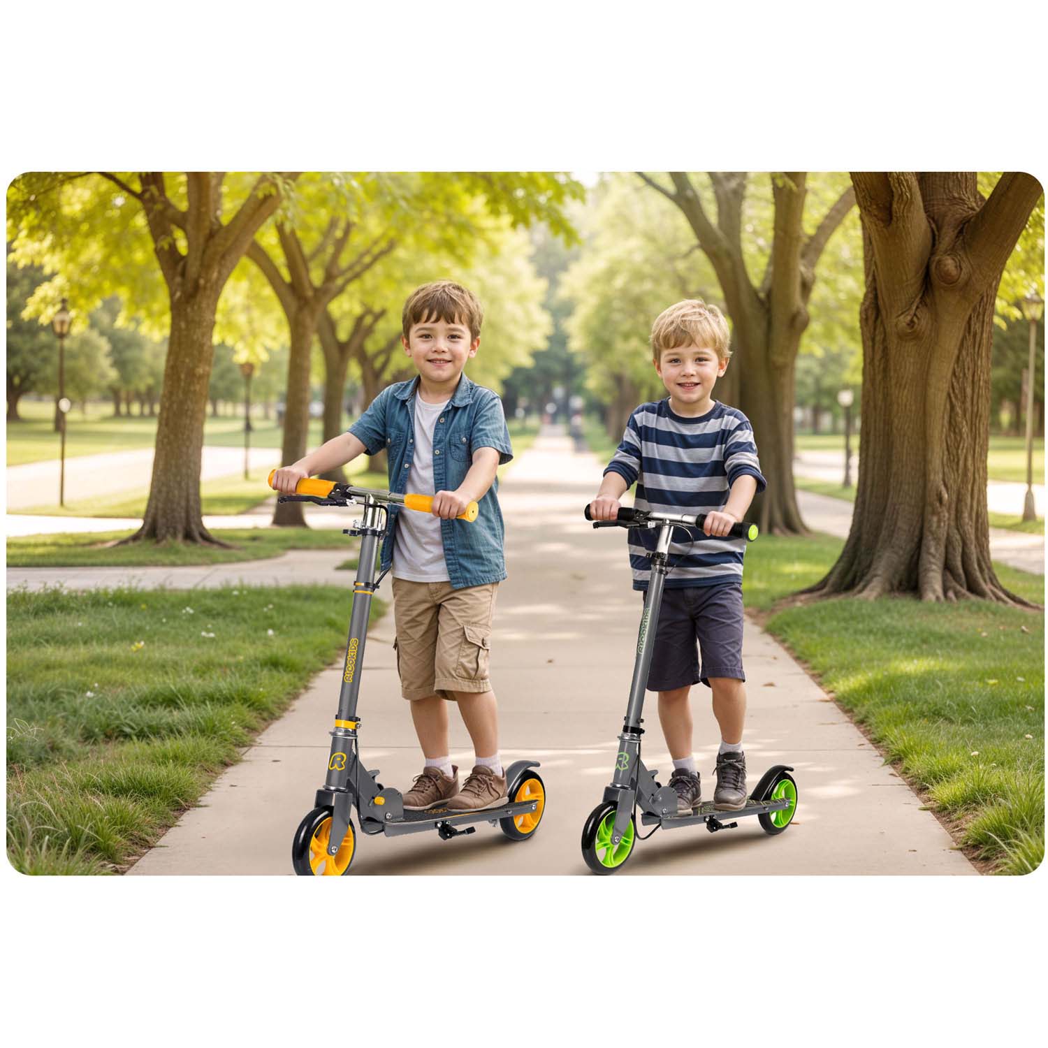 Hulajnoga Kodi pilkasis-žalias Ricokids