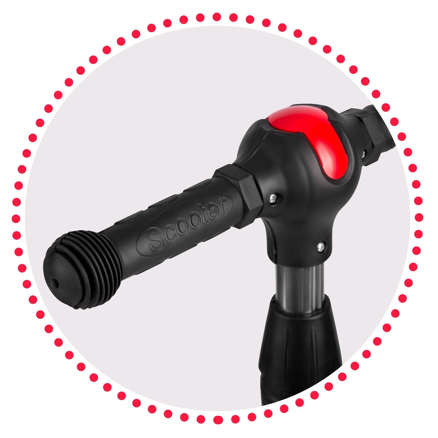 Ricokids Piko - juoda ir balta raudonos spalvos