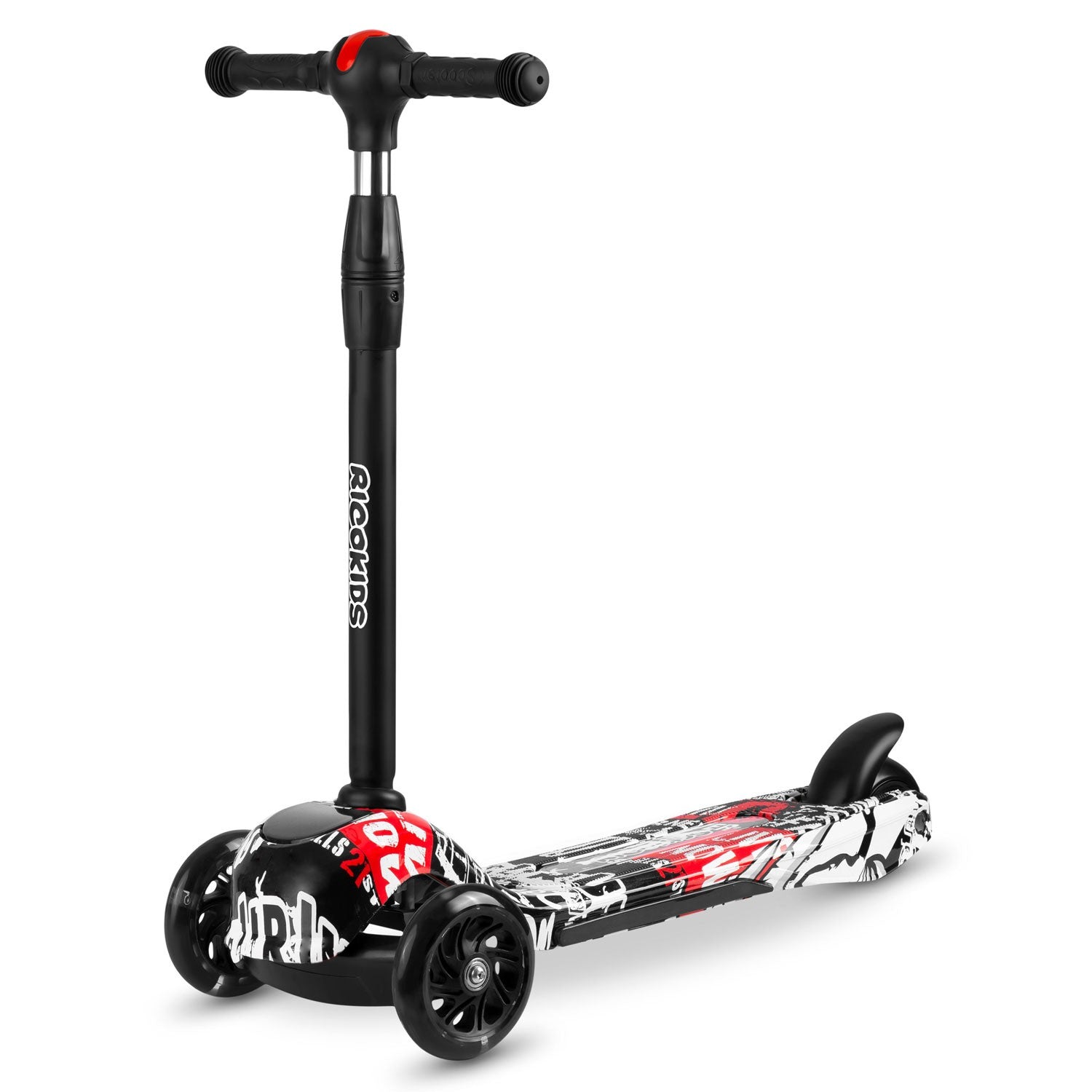 Ricokids Piko - juoda ir balta raudonos spalvos