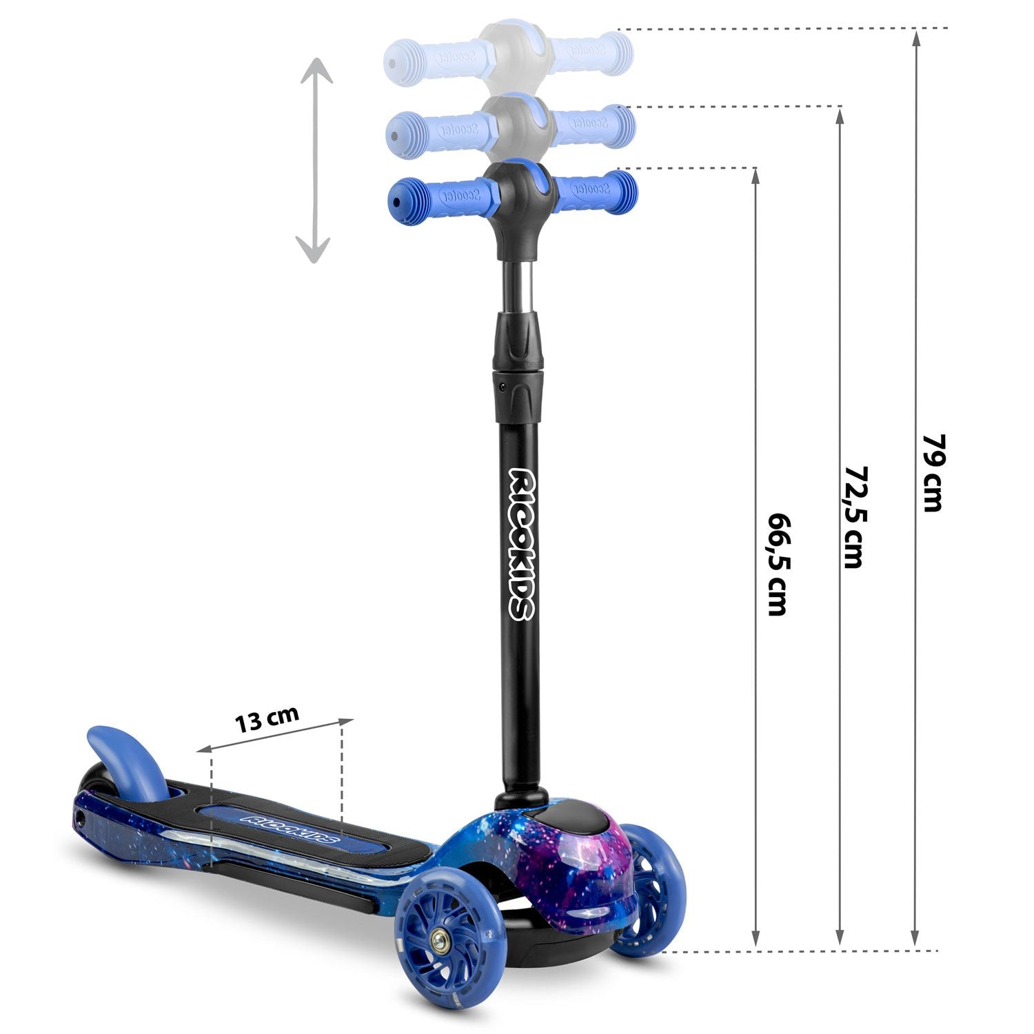 Ricokids Piko - juoda ir mėlyna