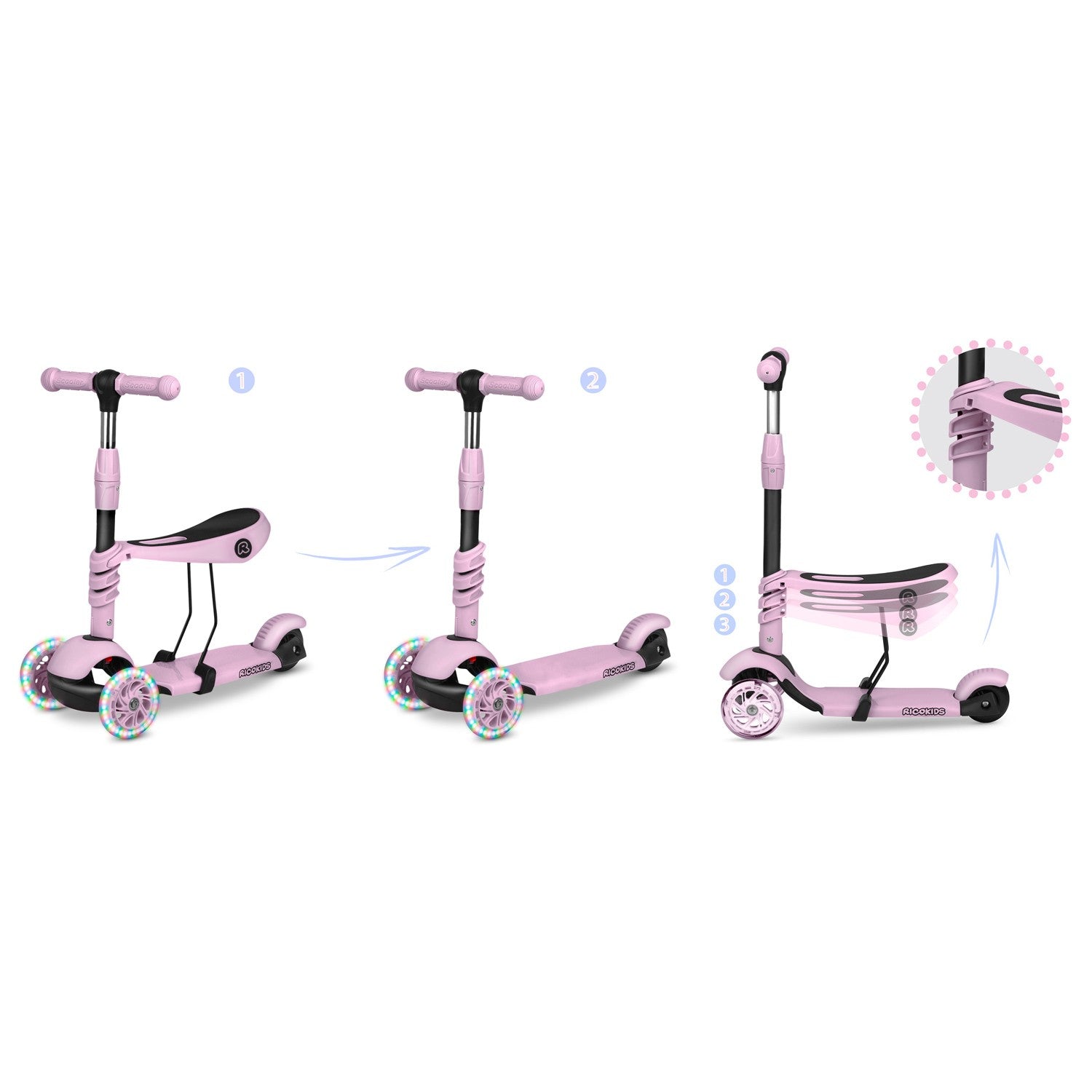 Ricokids Cubi - rožinė