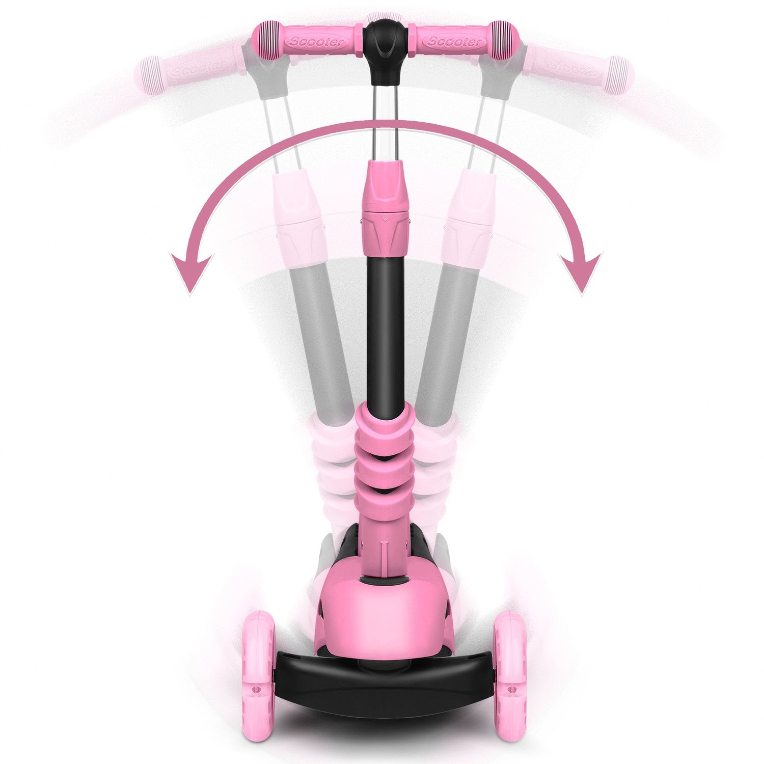 Ricokids Todi - rožinė trijų ratų kardinolė