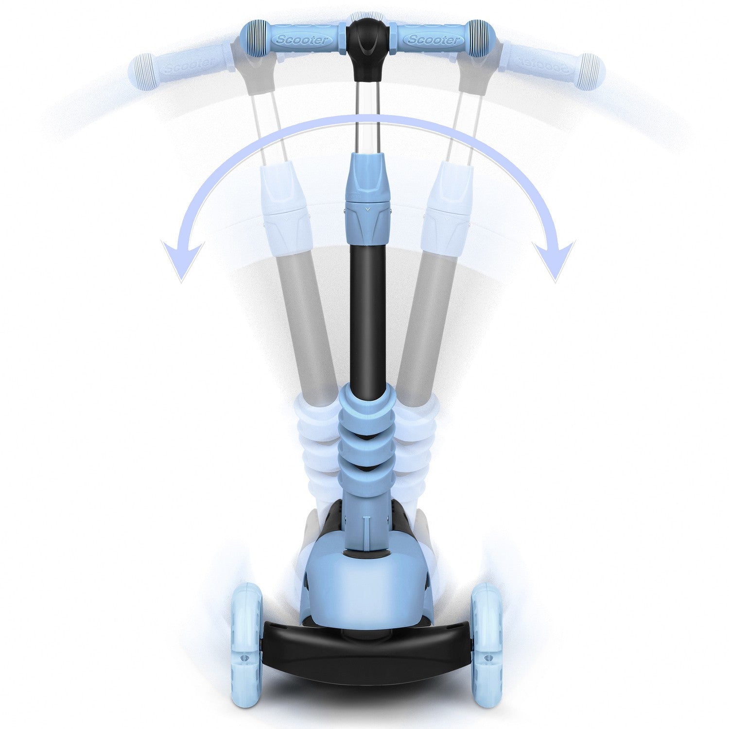 Ricokids Todi - mėlynas-pilkasis, trikojo ratas