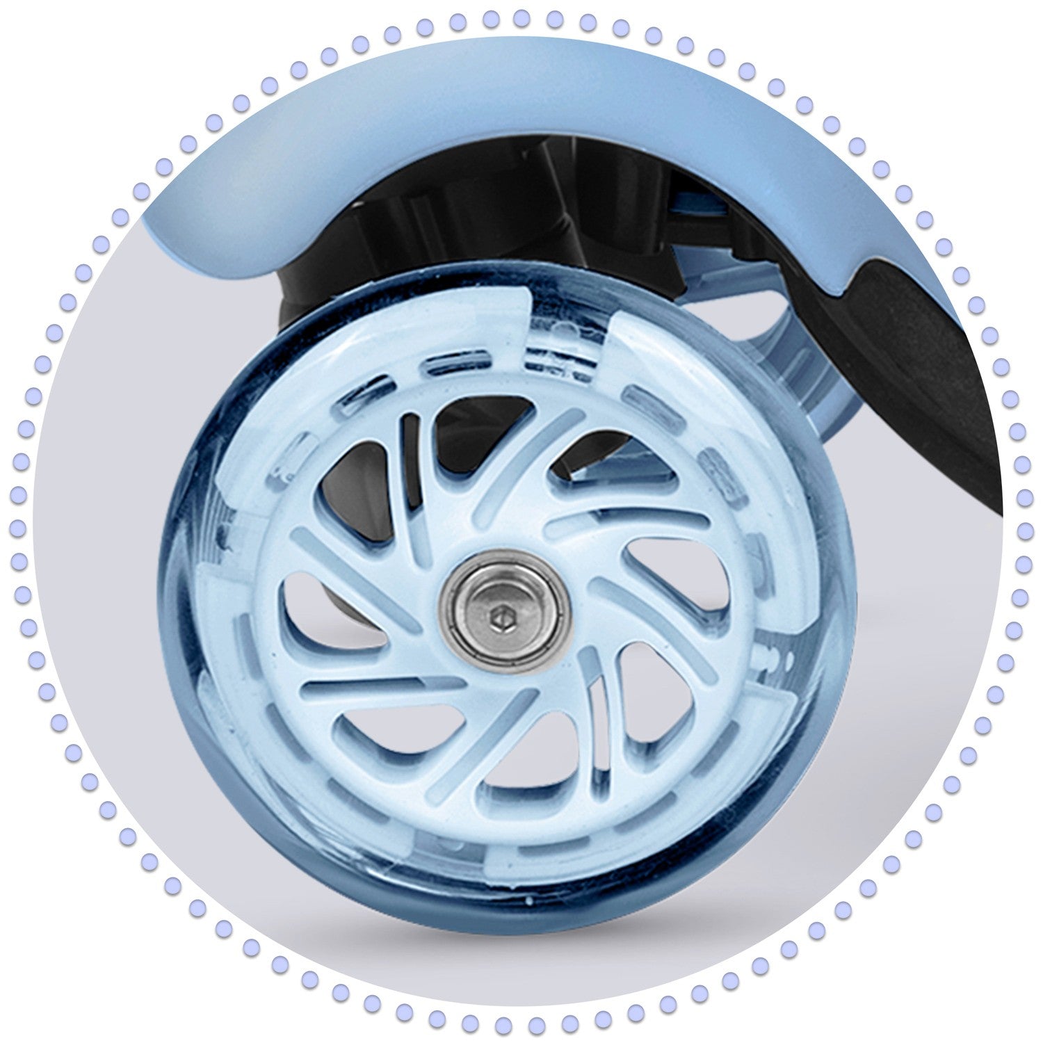 Ricokids Todi - mėlynas-pilkasis, trikojo ratas