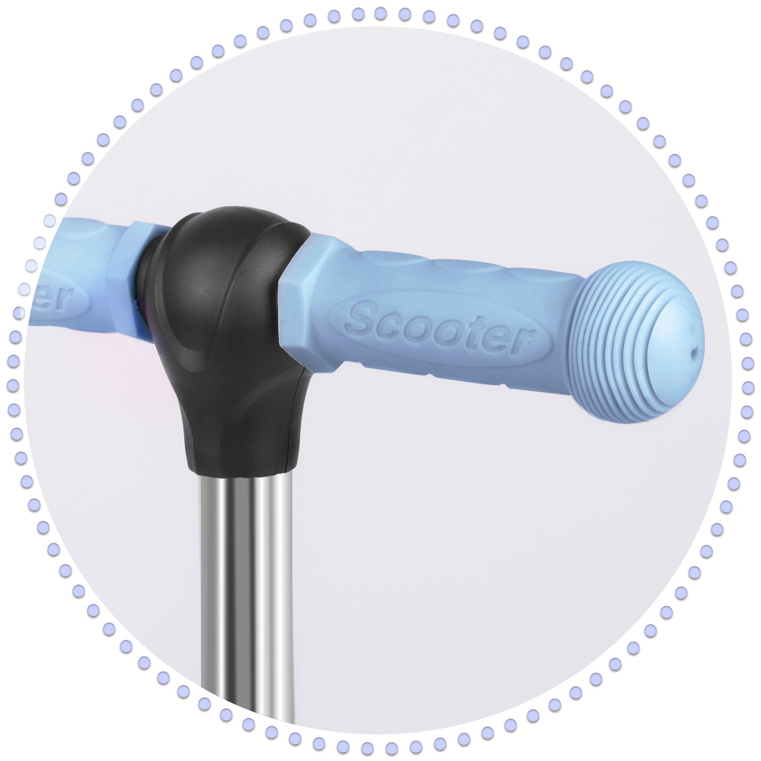 Ricokids Todi - mėlynas-pilkasis, trikojo ratas