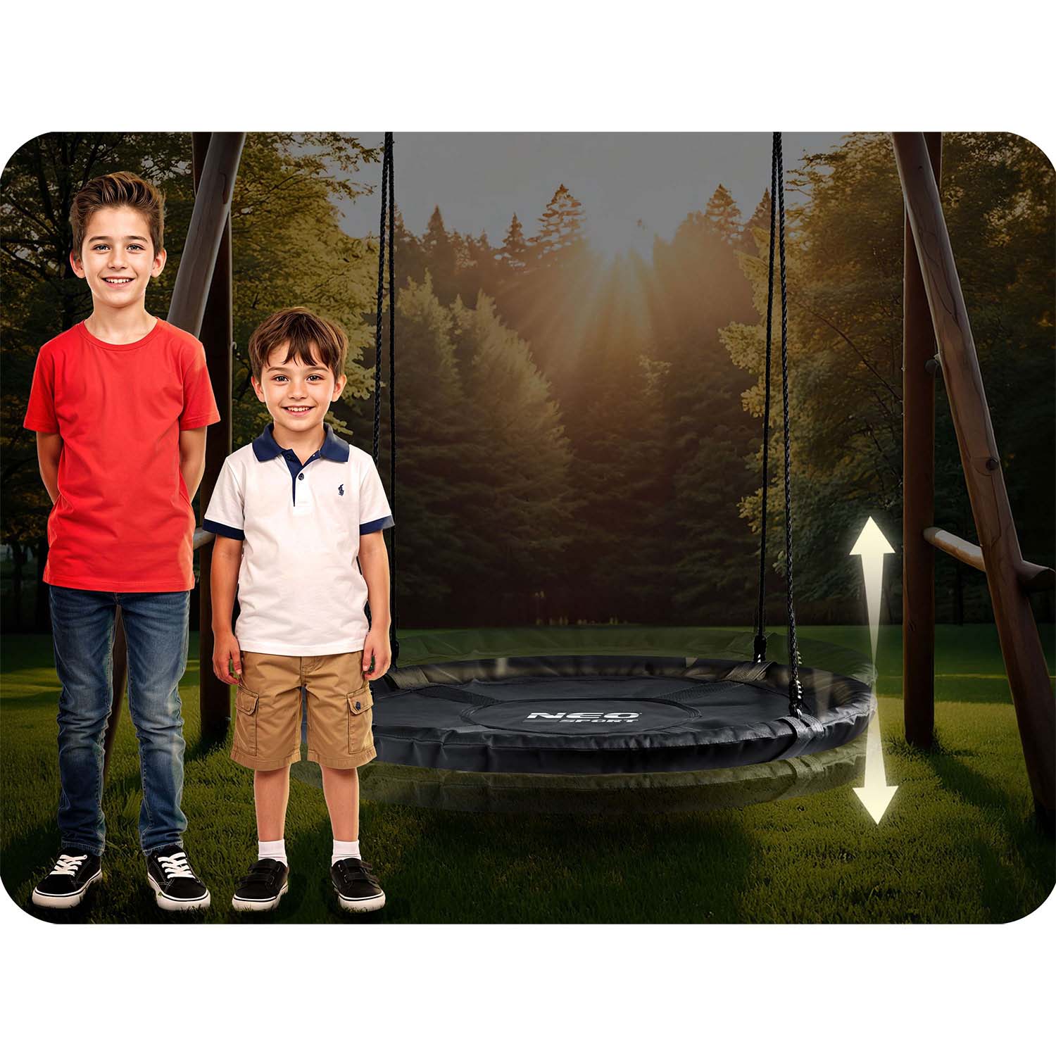 Neo-Sport NS-103 100 cm ilgio stogų lizdų svyravimas