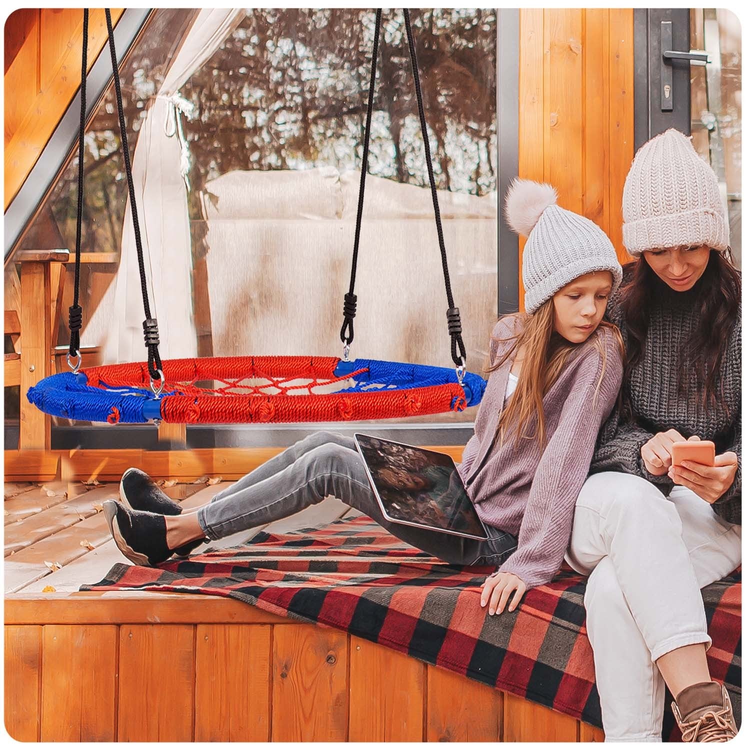 95 cm mėlynas raudonas