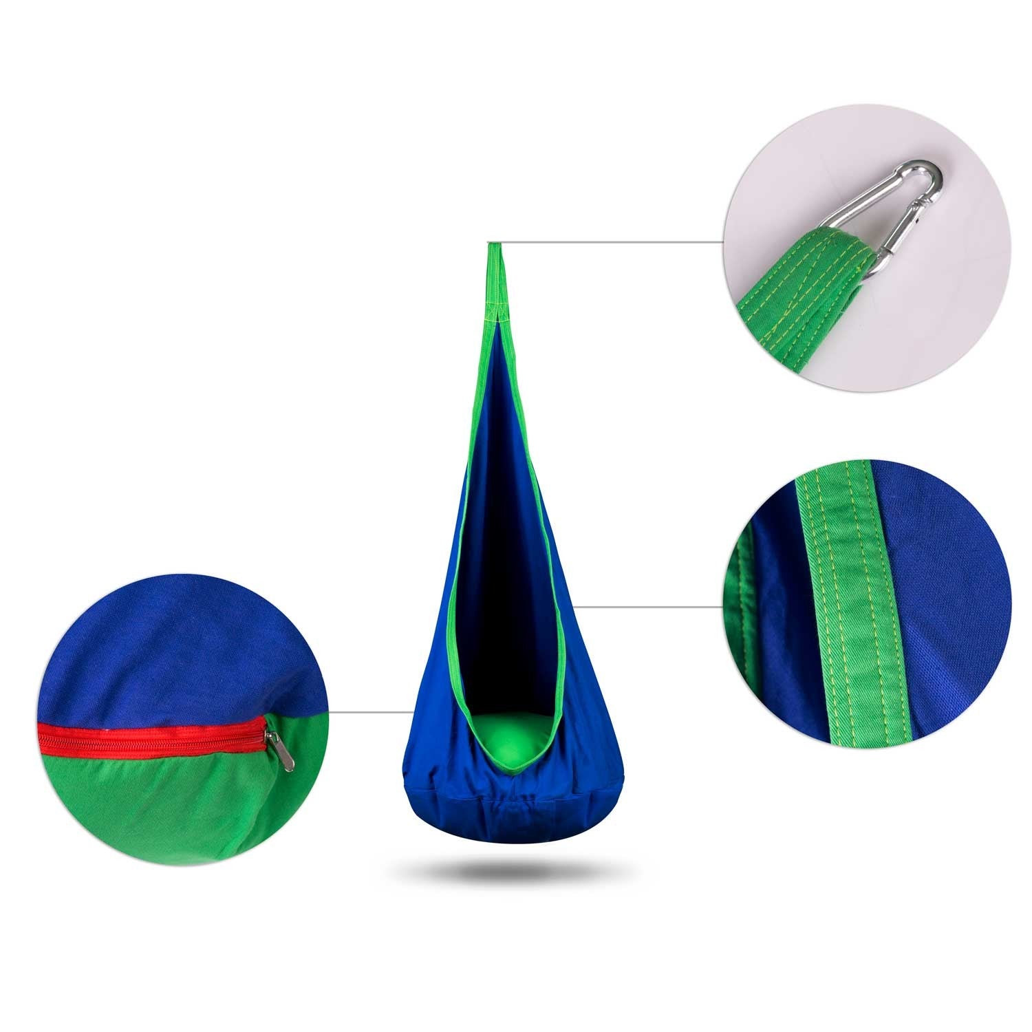 Neo-Sport mėlynas pakabinimo kėdė