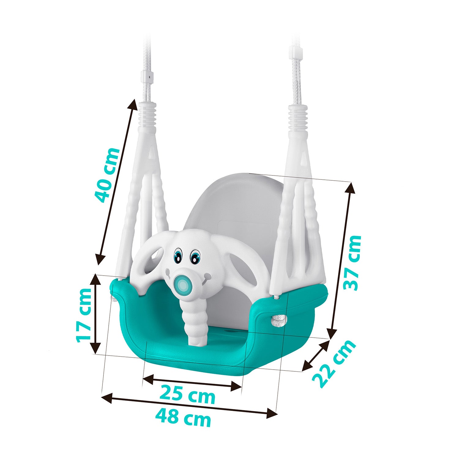 Slonikas 3v1 Ricokids turkus