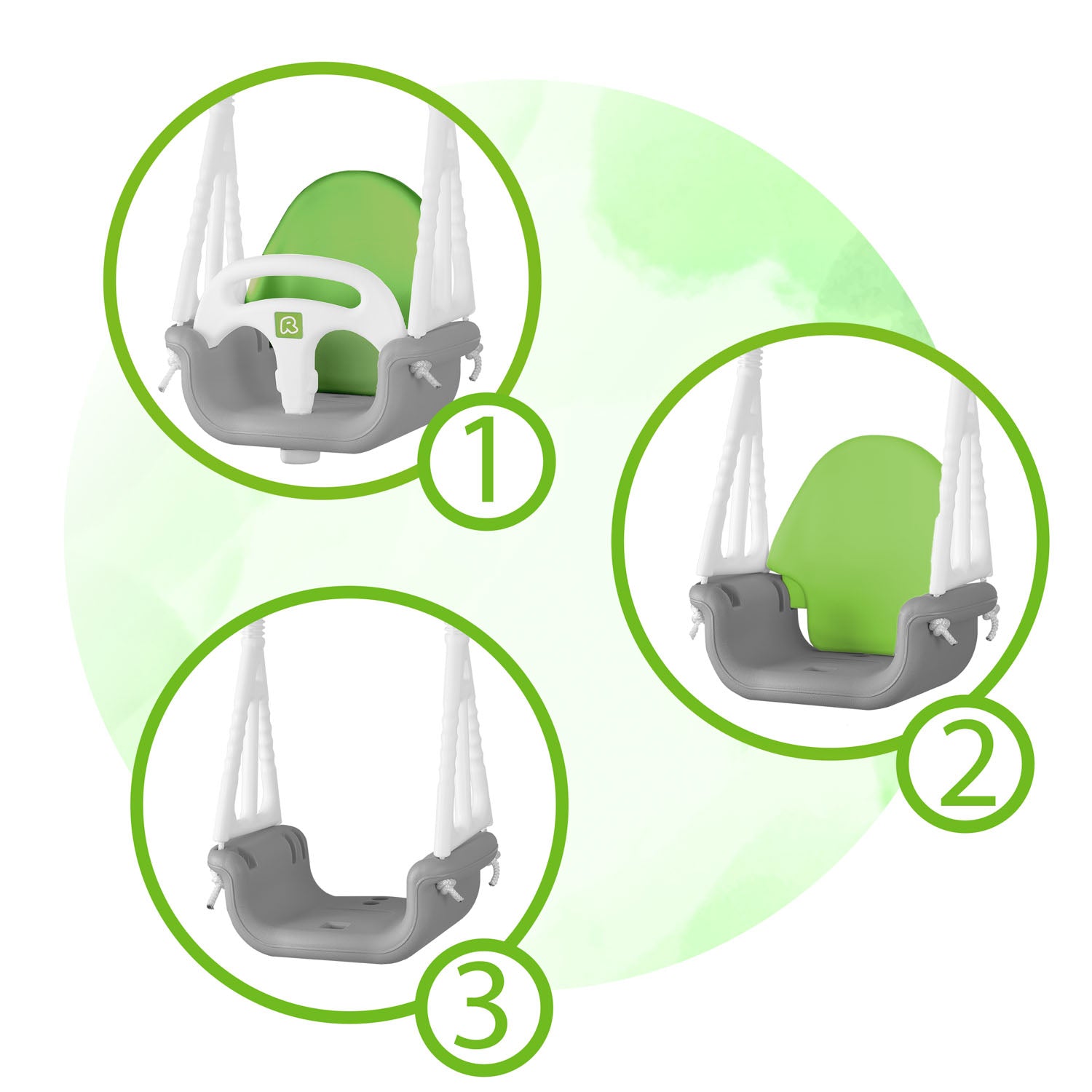 Slonikas 3v1 Ricokids žalia spalva