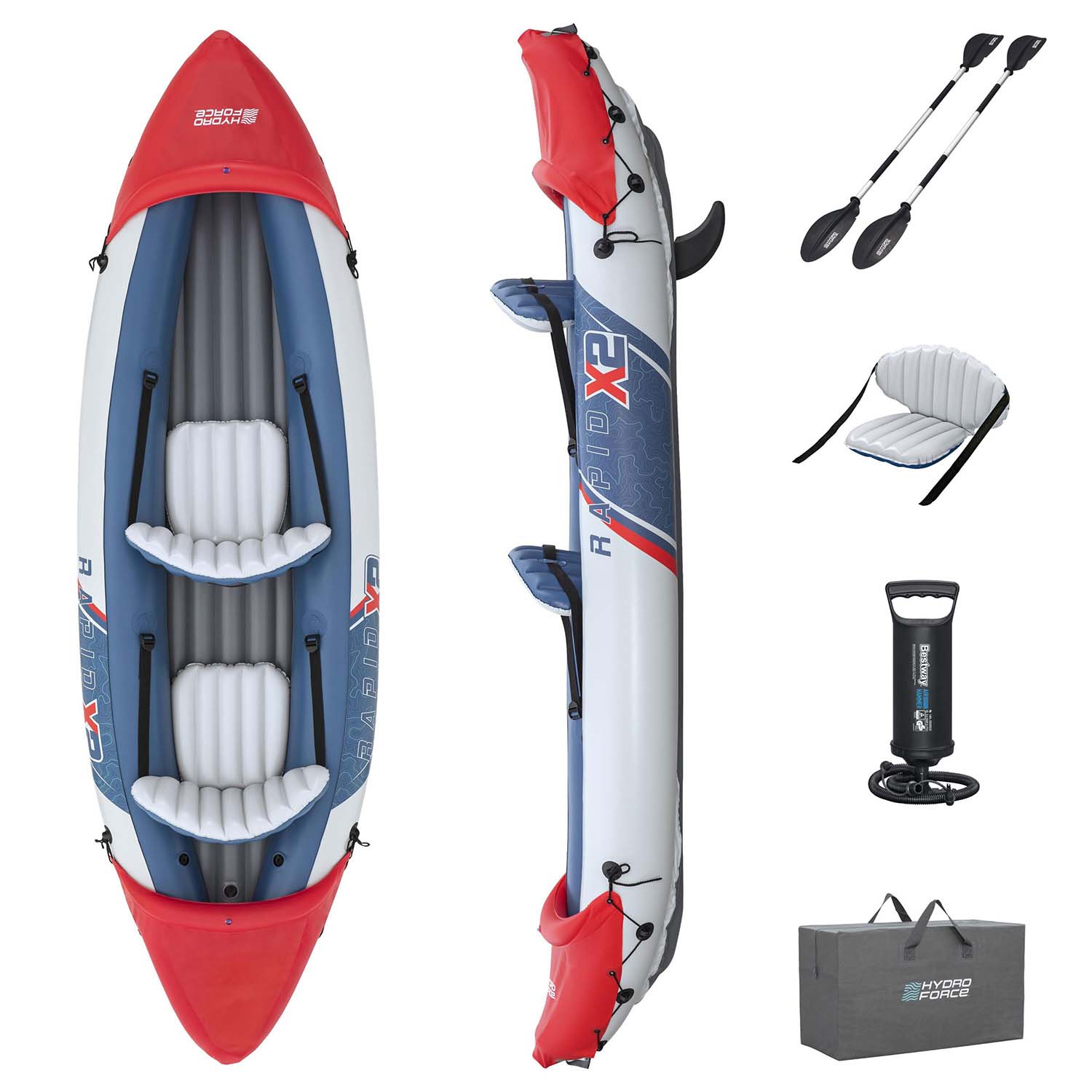 Dėgnamasis kajakas Lite Rapid X2 321 x 88 cm Bestway 65077