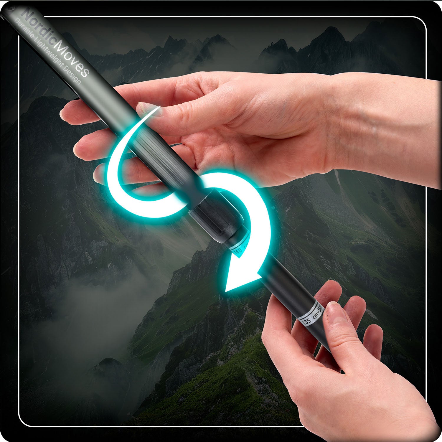 NS-383 Neo-Sport trekinės lazdelės