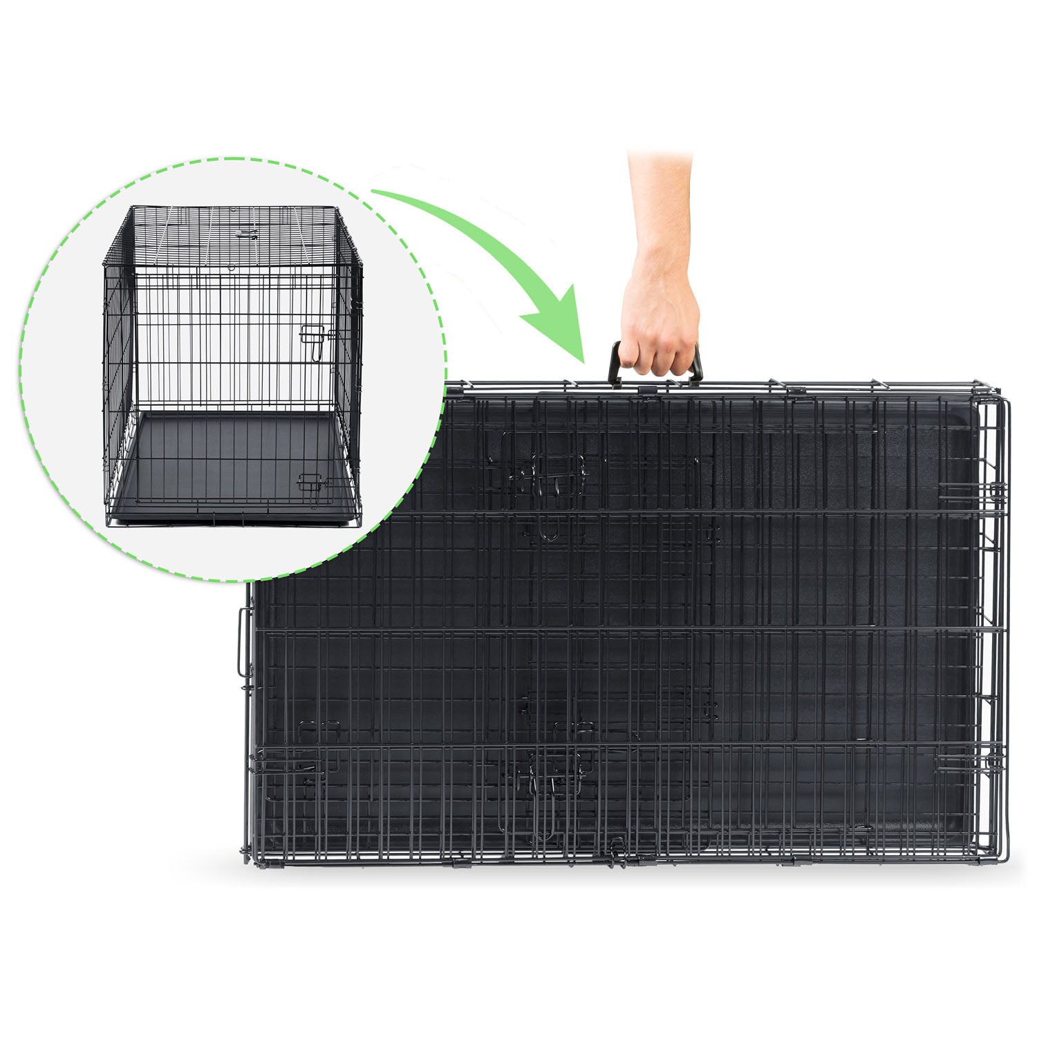 Gyvūnų narvas 75,5 x 47,5 x 54 cm PH-200