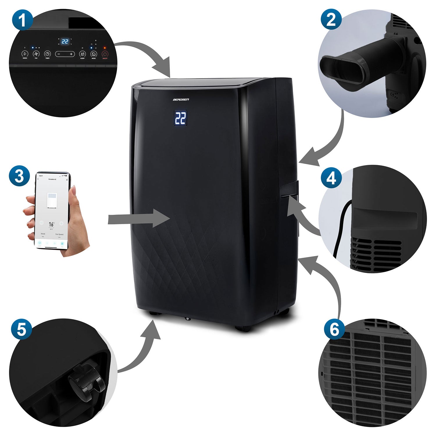 Transporto oro kondicionierius 14000 BTU Berdsen BD-581