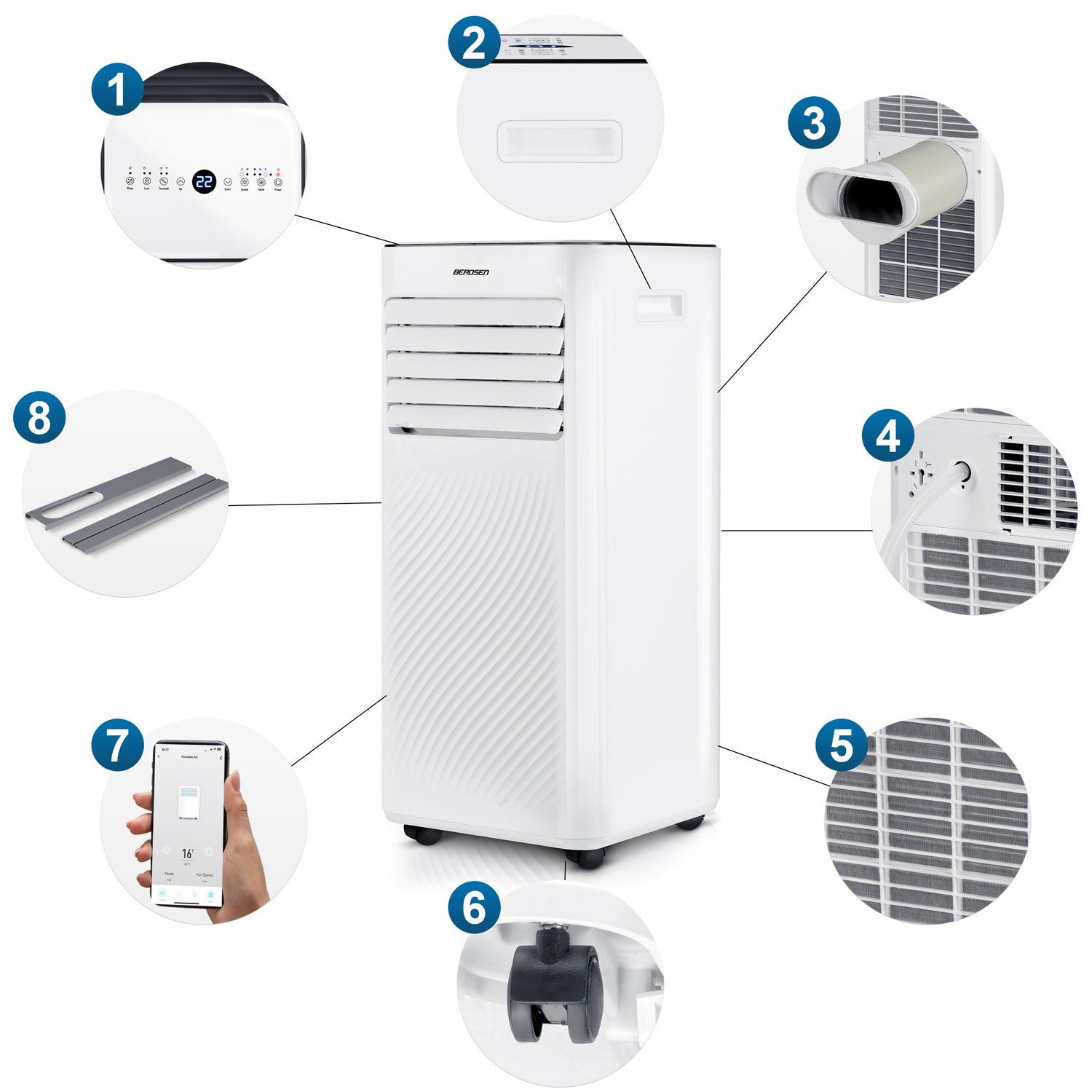 Transporto oro kondicionierius 9000 BTU Berdsen BD-582