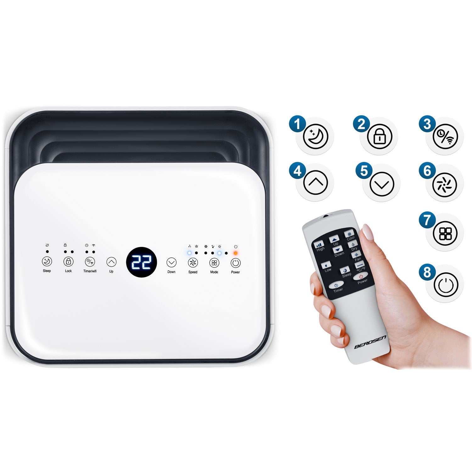 Transporto oro kondicionierius 9000 BTU Berdsen BD-582