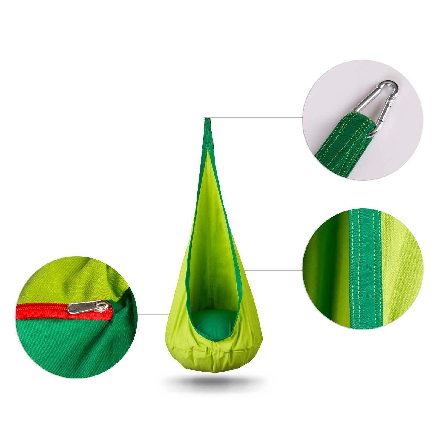 Neo-Sport žalios spalvos pakabinimo kėdutė