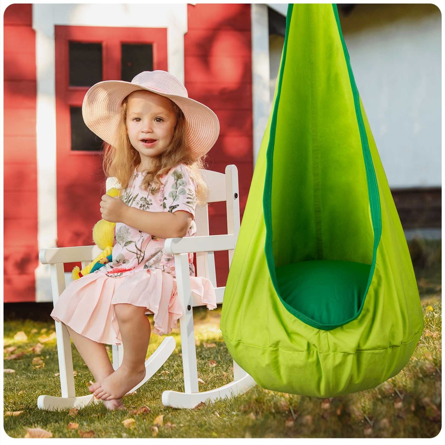 Neo-Sport žalios spalvos pakabinimo kėdutė