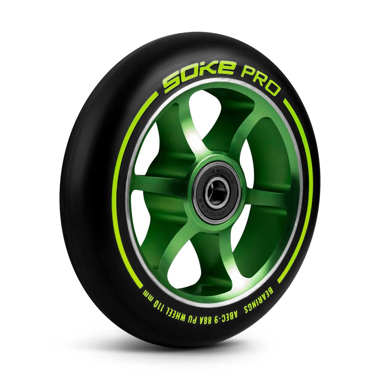 110 mm žalios spalvos ratas