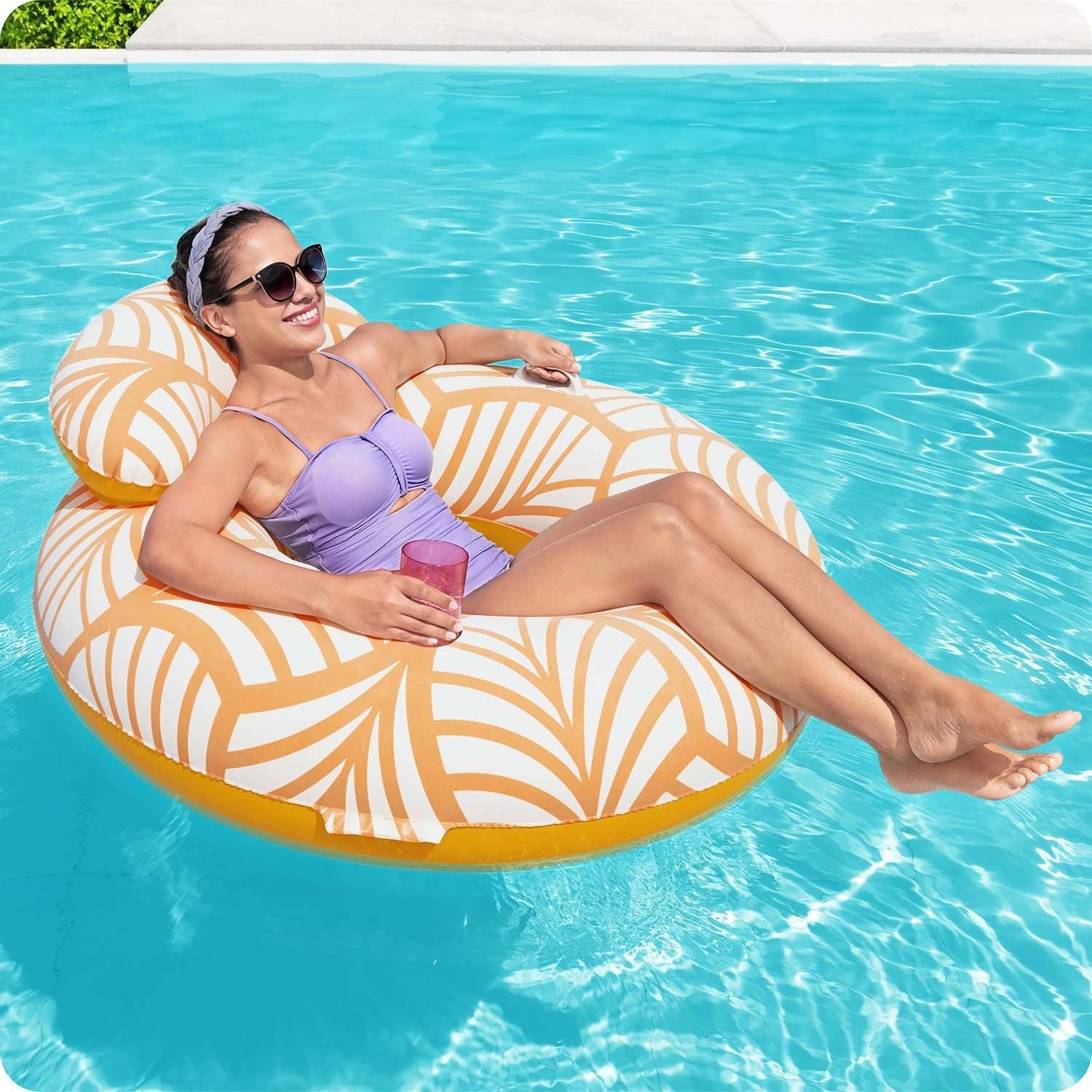 Bestway 43643 padengtas plaukimo ratas