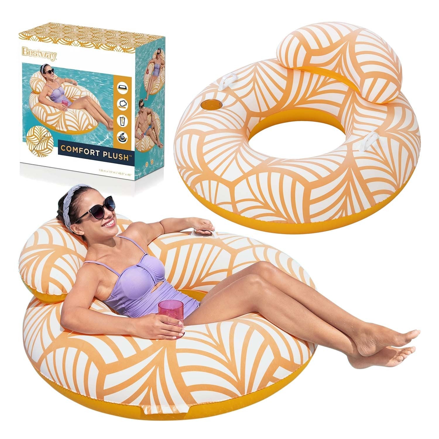 Bestway 43643 padengtas plaukimo ratas