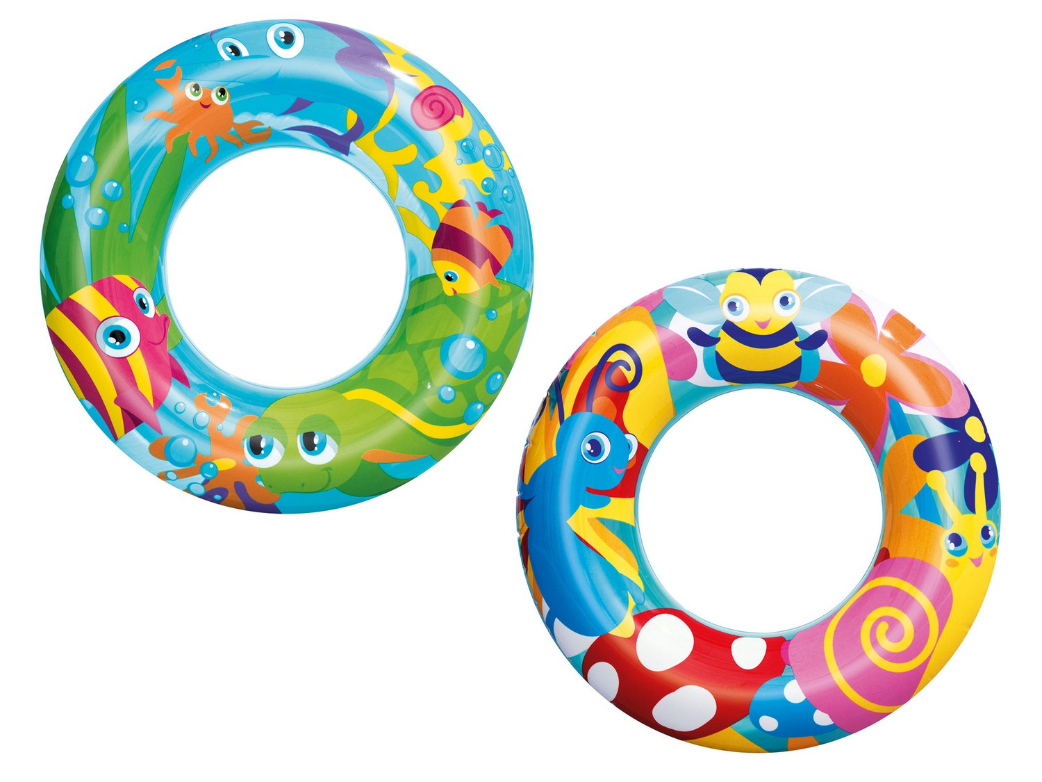 Vaikų plaukimo ratas 56 cm Bestway 36013 vabzdžiai