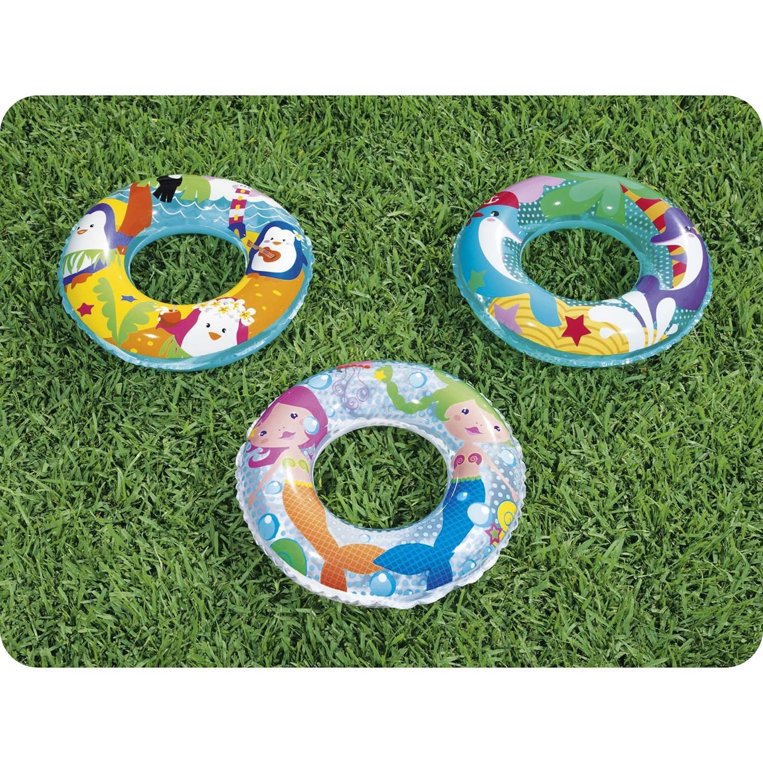 Paplūdimio ratas plaukiojimui Jūrų nuotykių vaikams Bestway 36113 sirenos