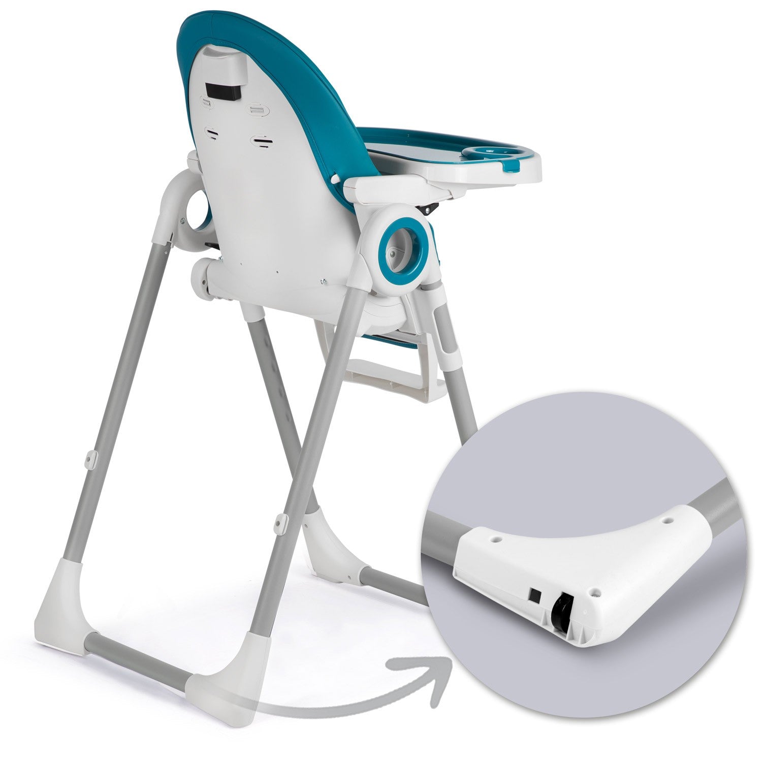 Maitinamoji kėdė su staleliu, dešiniojo lovelė