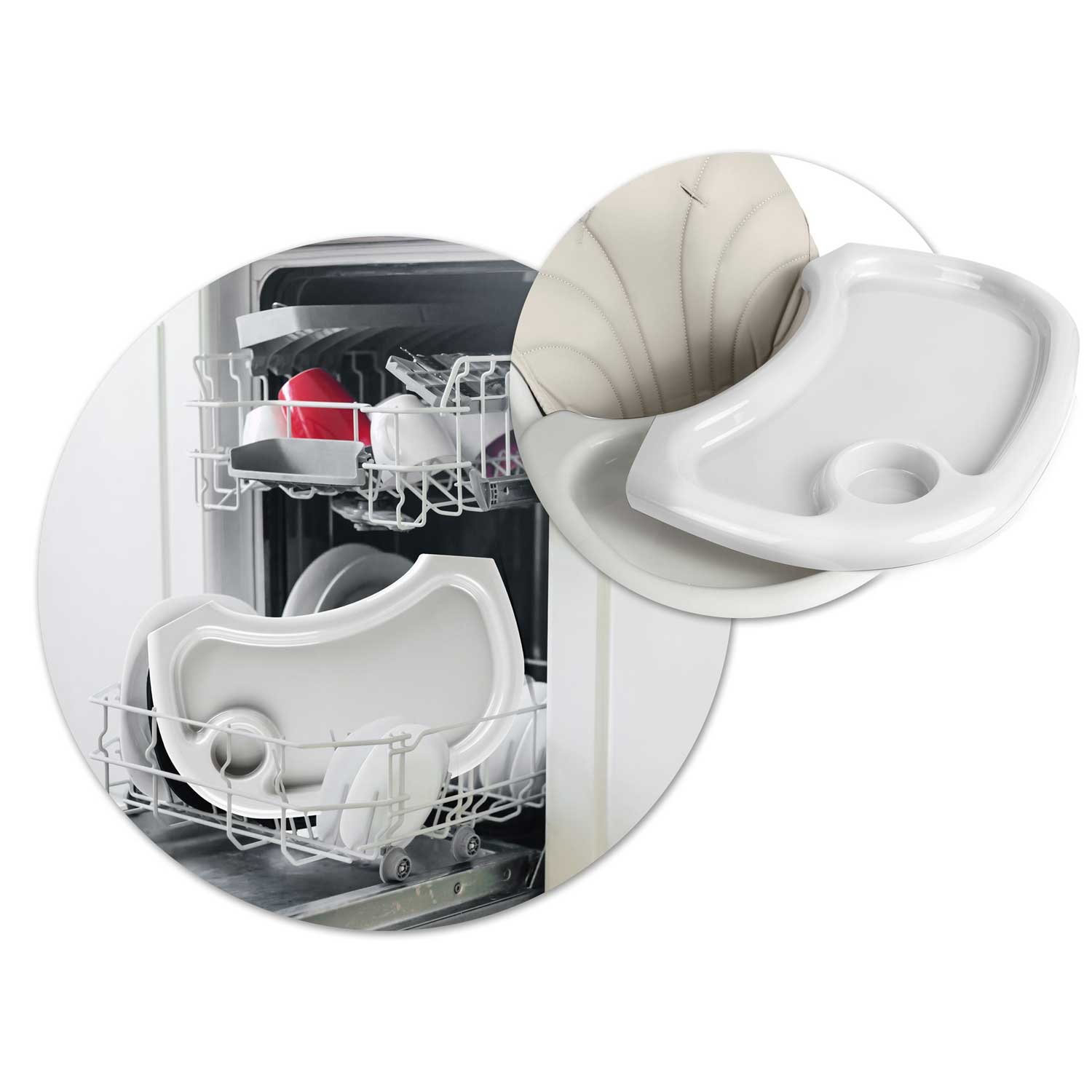 Maitinimo kėdė su stalu