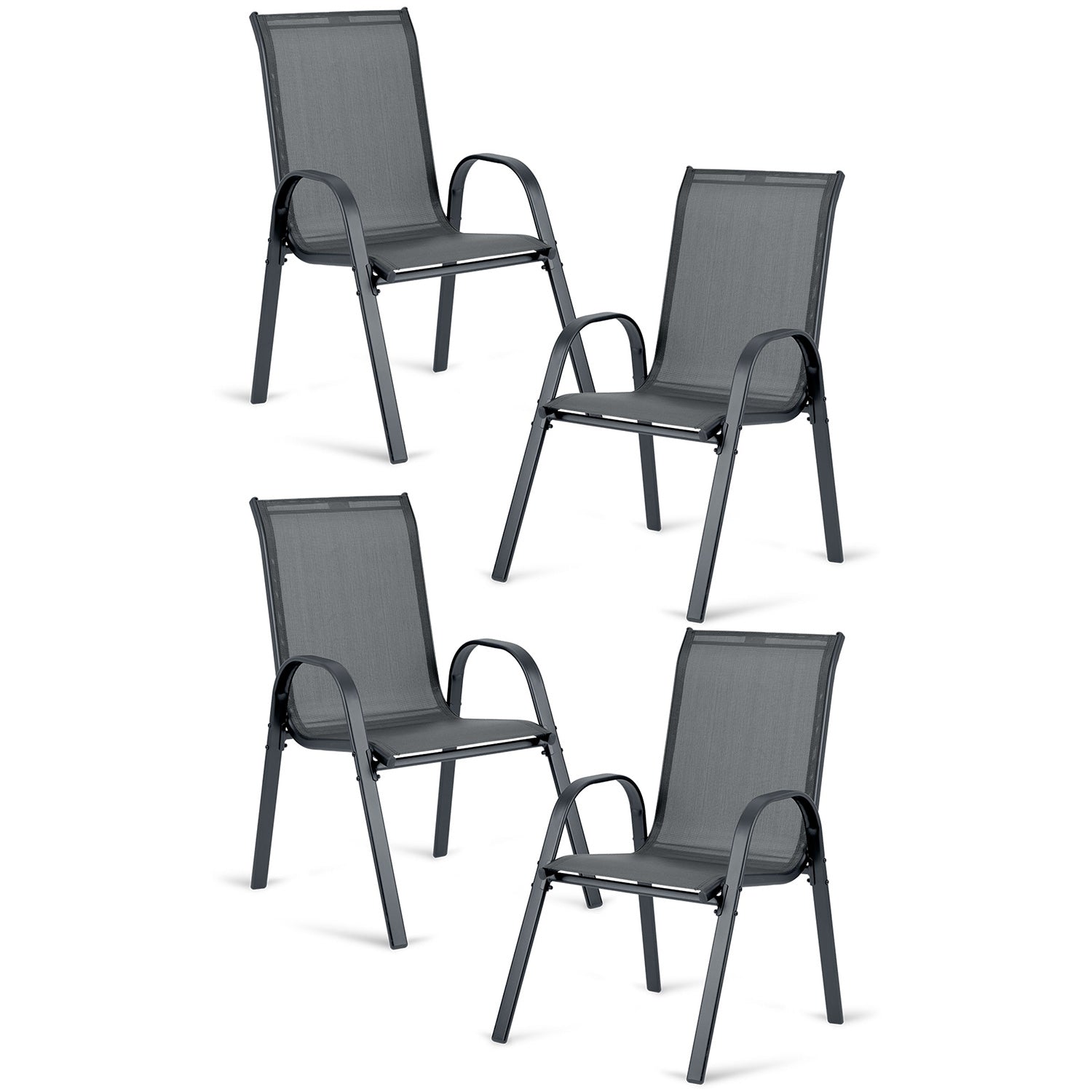 Sofotel SO-980 tekstilės sodo kėdės, 4 vienetų rinkinys