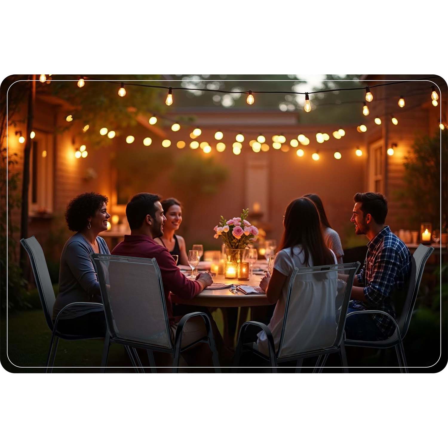 Sofotel SO-980 tekstilės sodo kėdės, 4 vienetų rinkinys