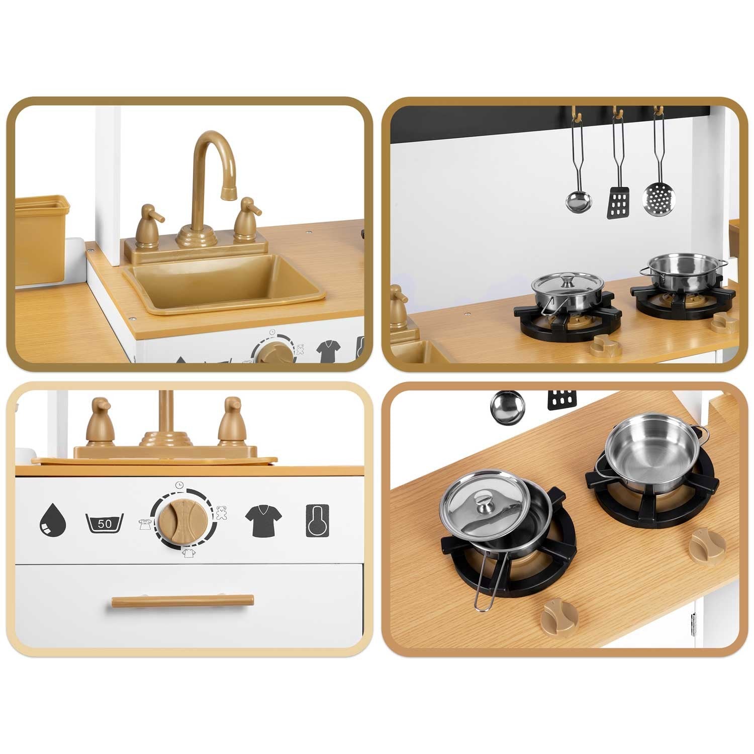 Medinė vaikų virtuvė RC-836