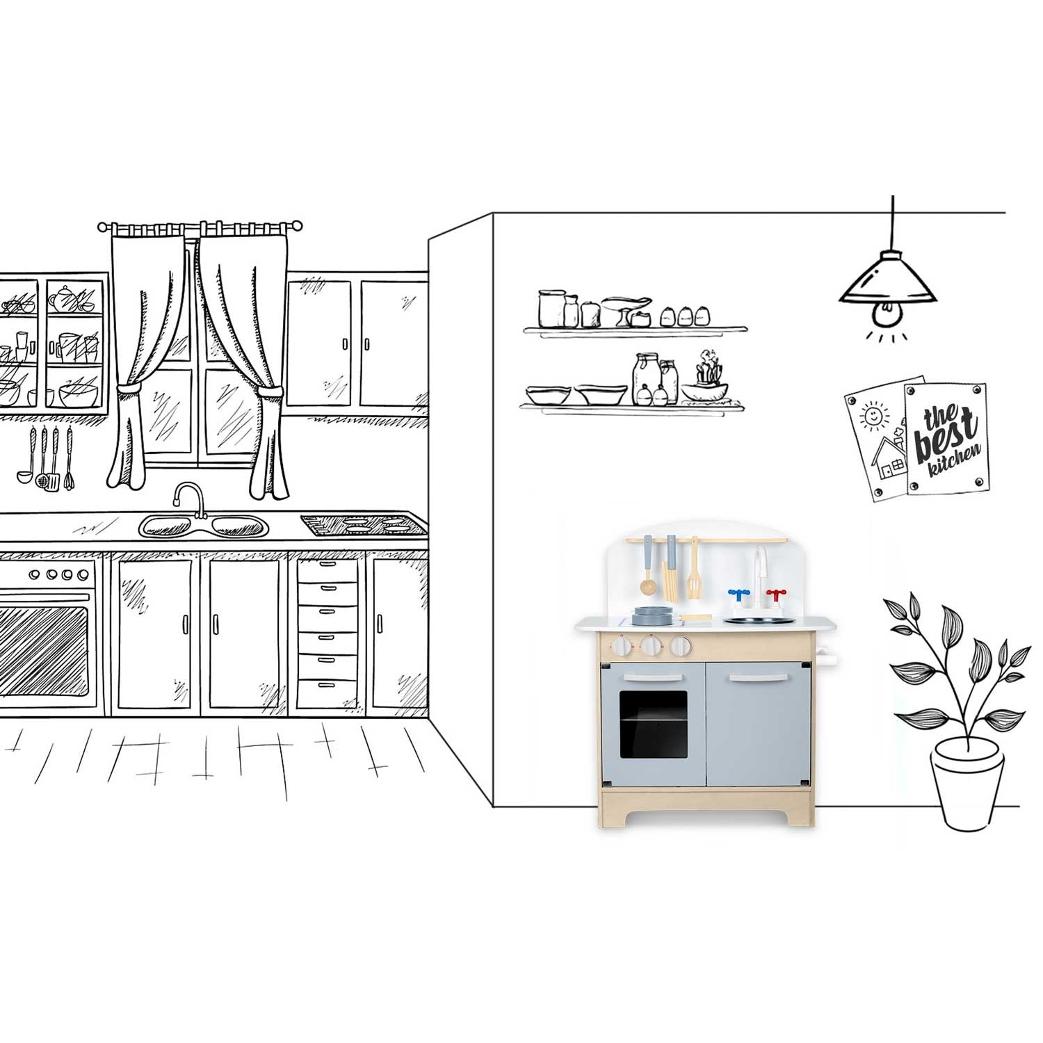 Vaikų interaktyvi virtuvė Ricokids