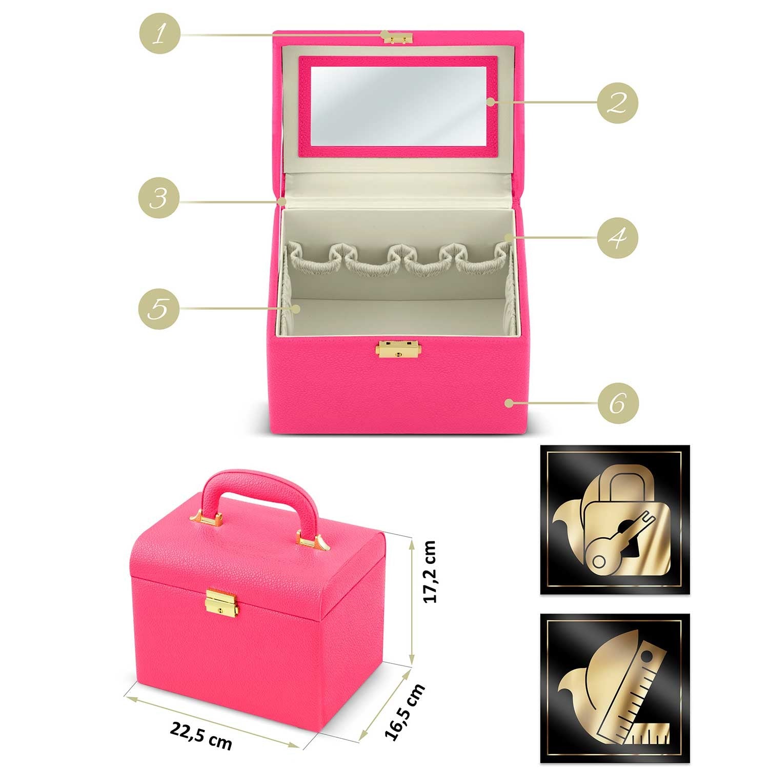 Massido kosmetikos dėžutė MS-706