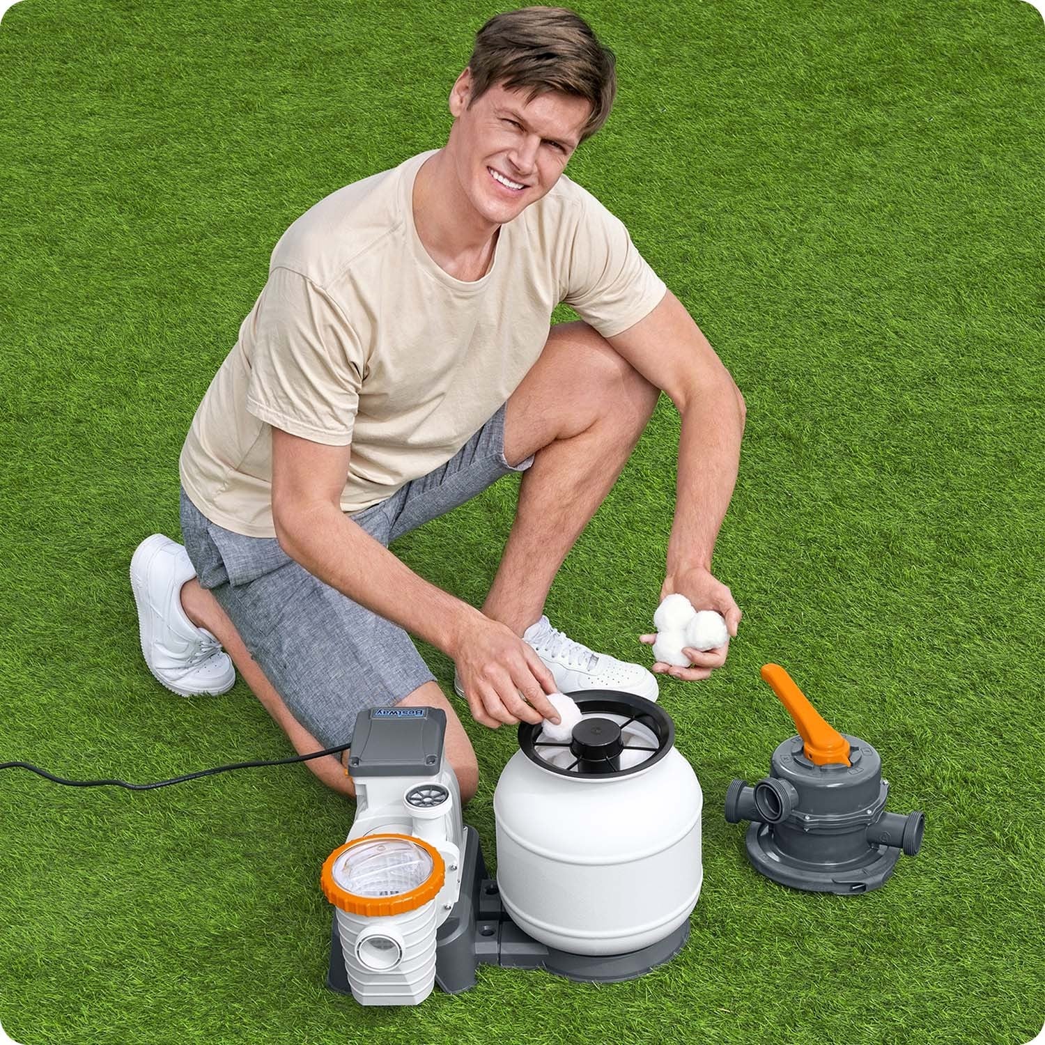 Filtrų kamuoliai smėlio siurbliui "Bestway" 58475