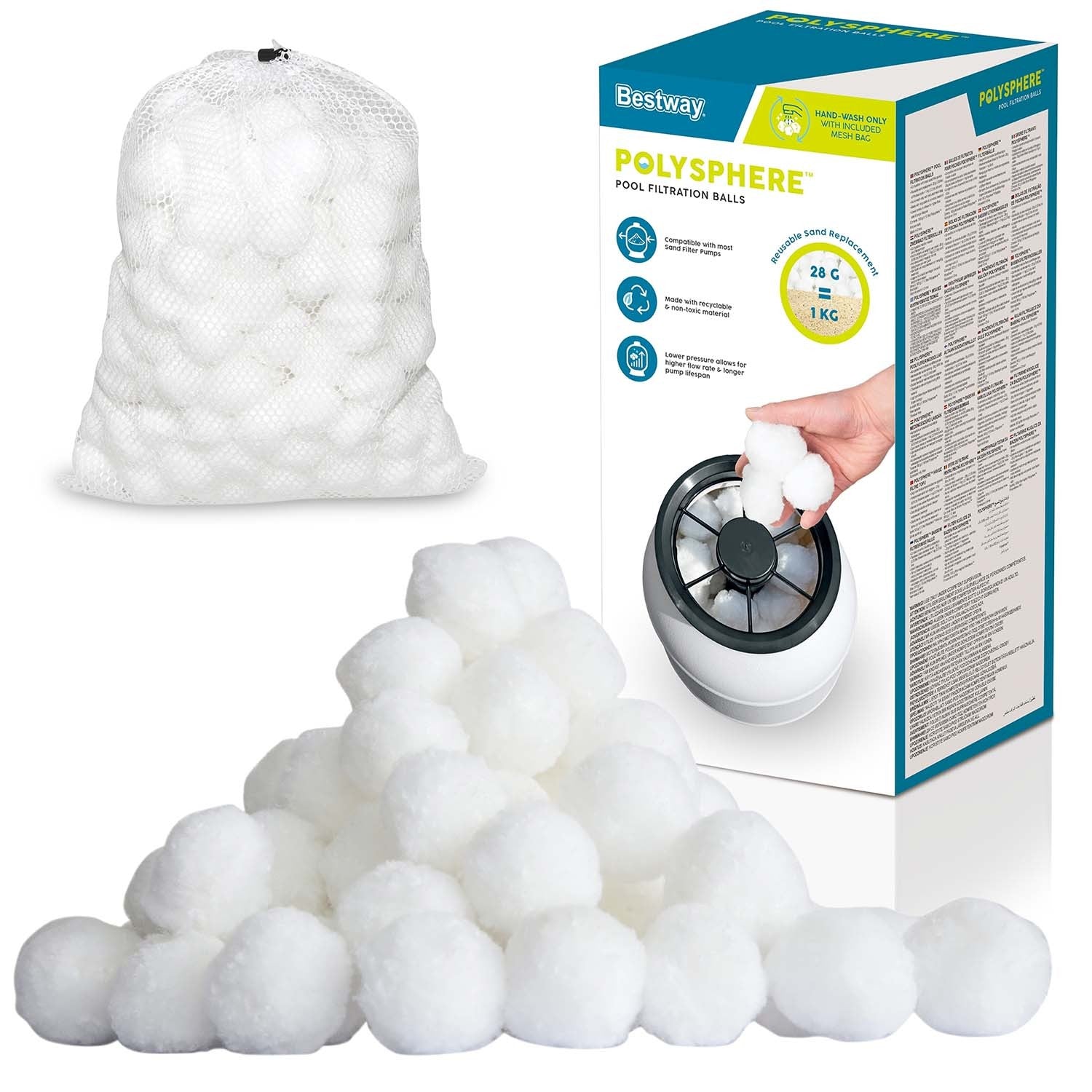 Filtrų kamuoliai smėlio siurbliui "Bestway" 58475
