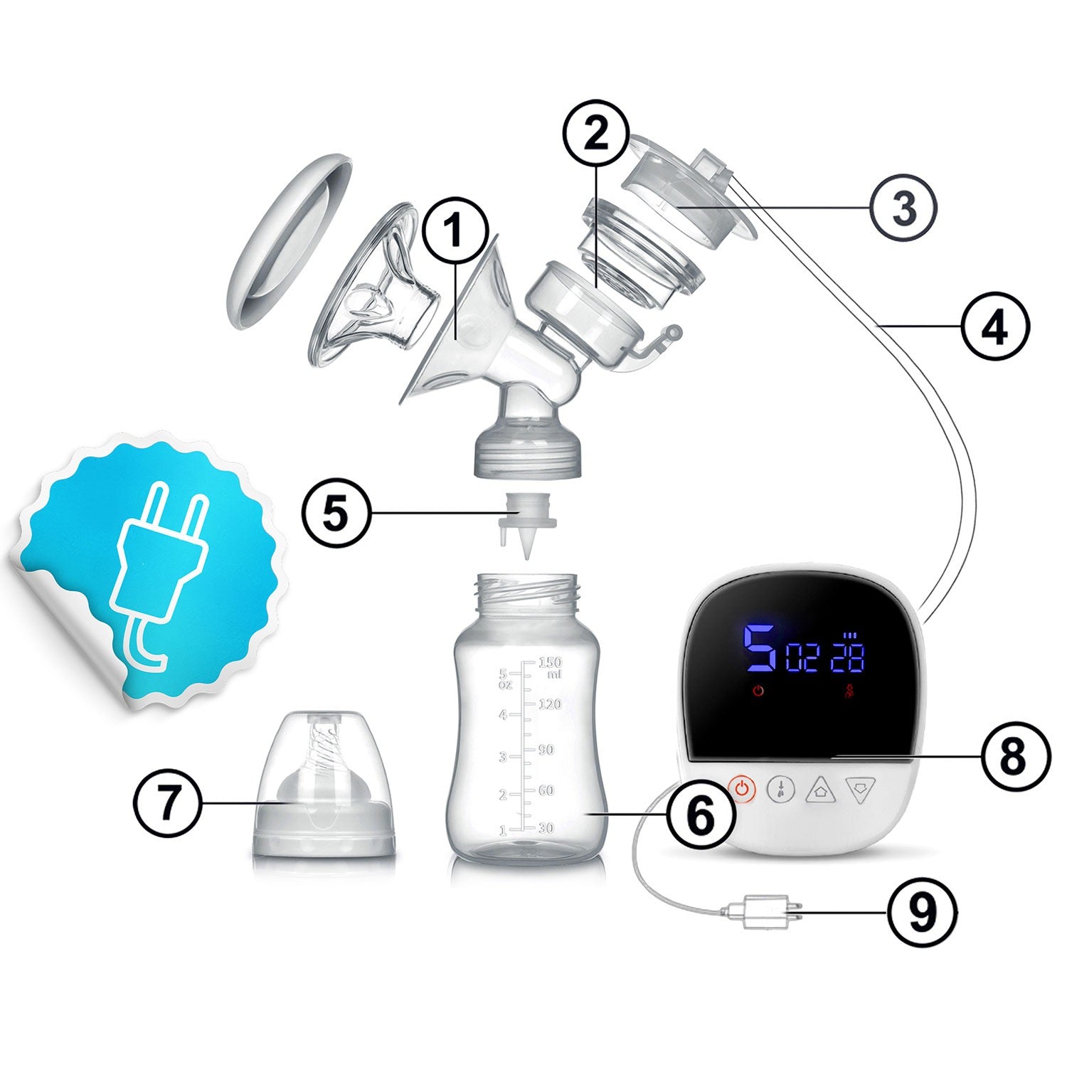 5906 elektrinis dvifazinis Berdsen lakteris